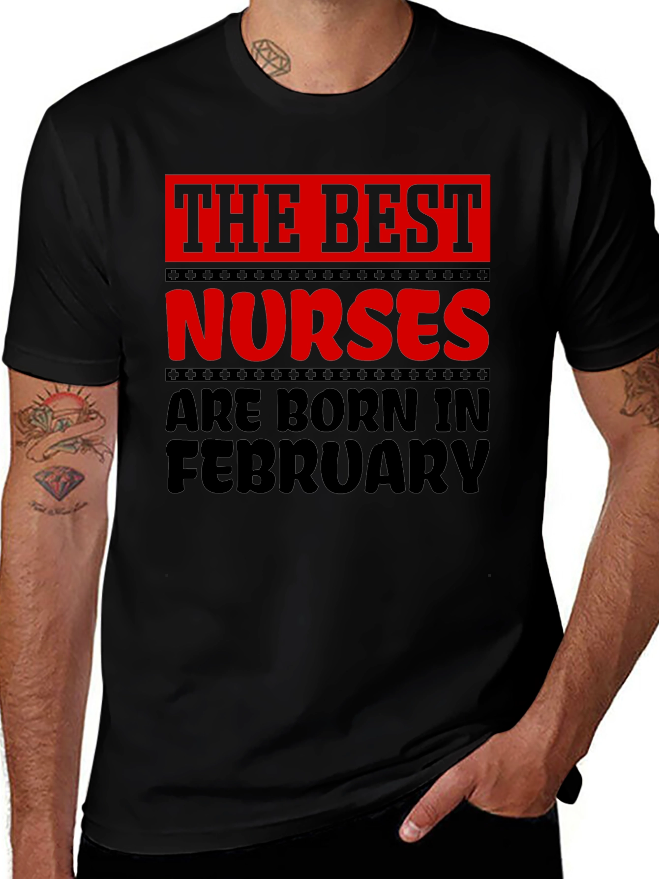 Best Nurses Are Born In February T-Shirt