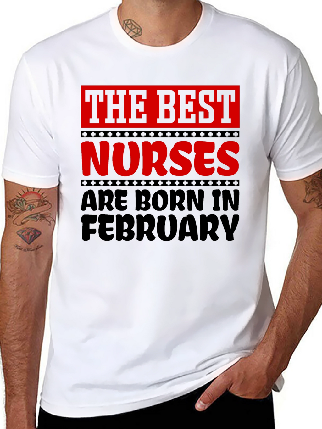 Best Nurses Are Born In February T-Shirt