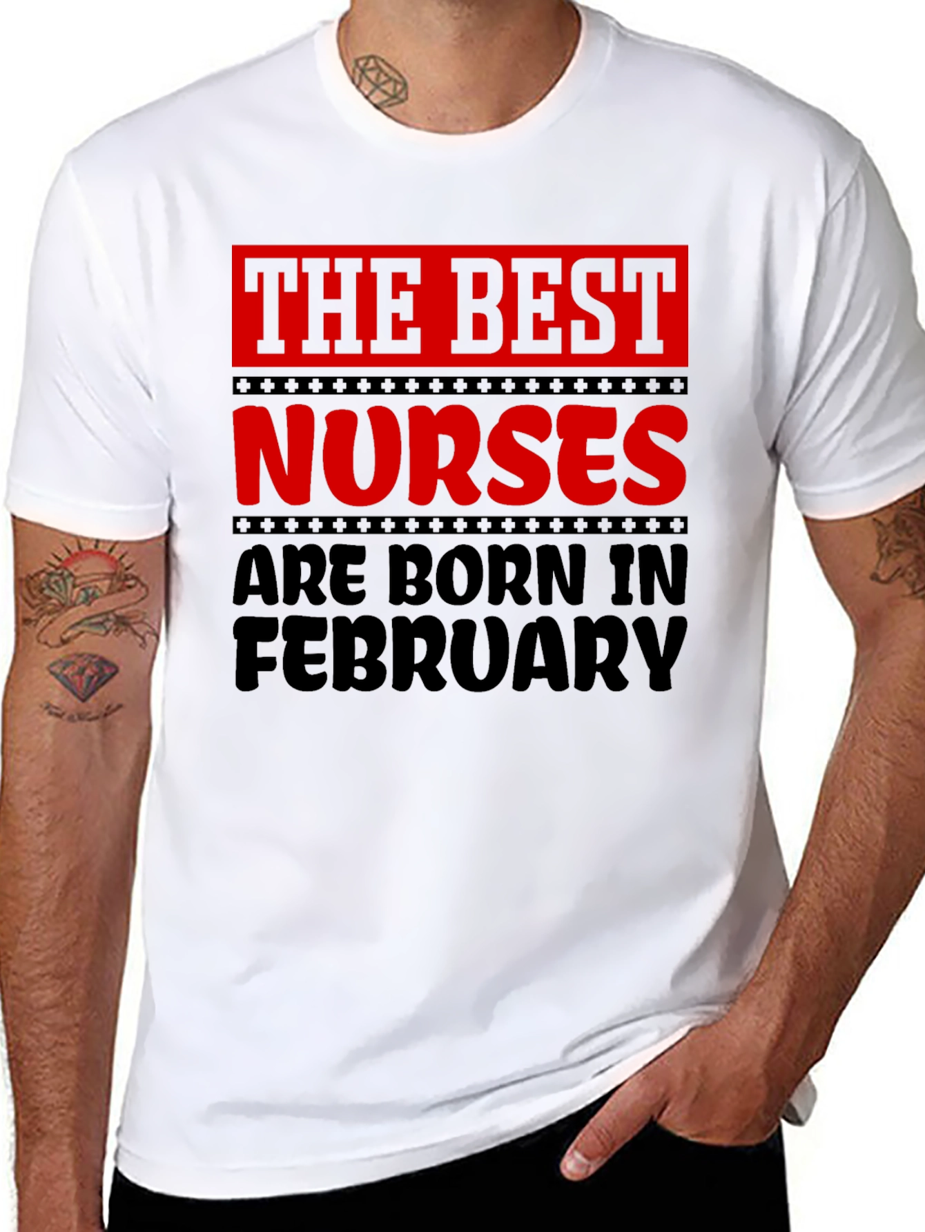 Best Nurses Are Born In February T-Shirt