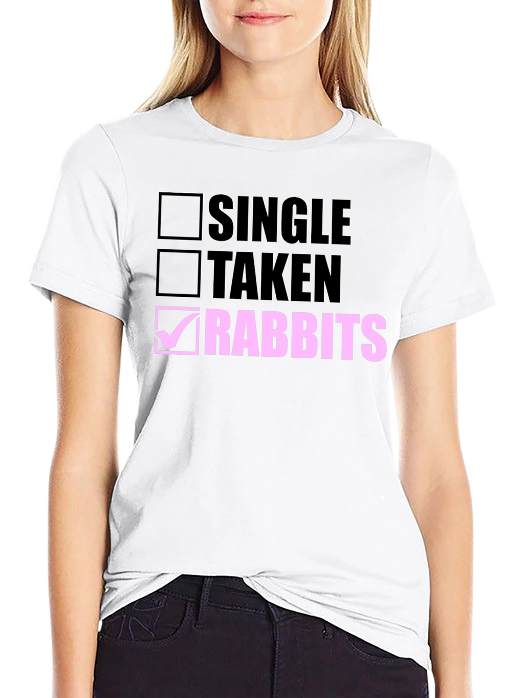 Single Taken Rabbits T-Shirt Novelty Bunny Lover Tee