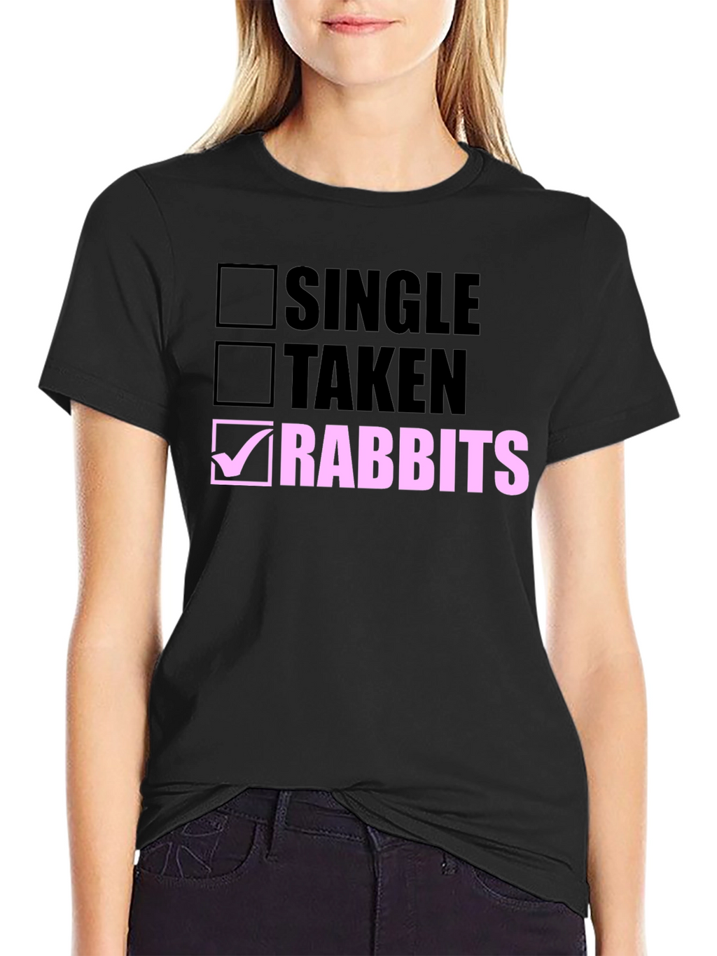 Single Taken Rabbits T-Shirt Novelty Bunny Lover Tee