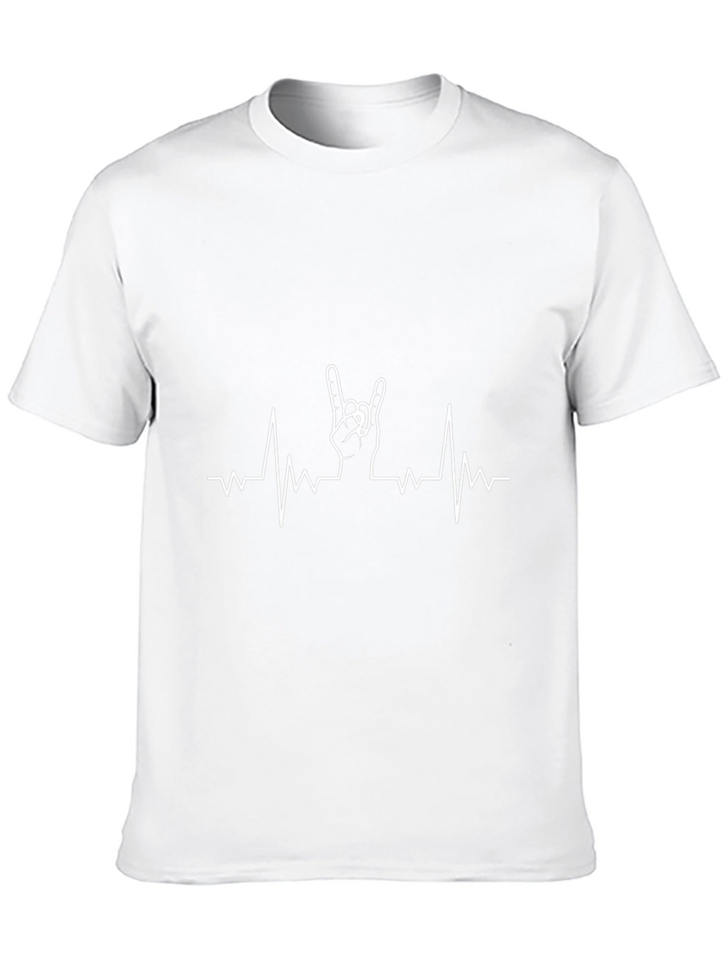 Rock On! Heartbeat Graphic Tee - Black