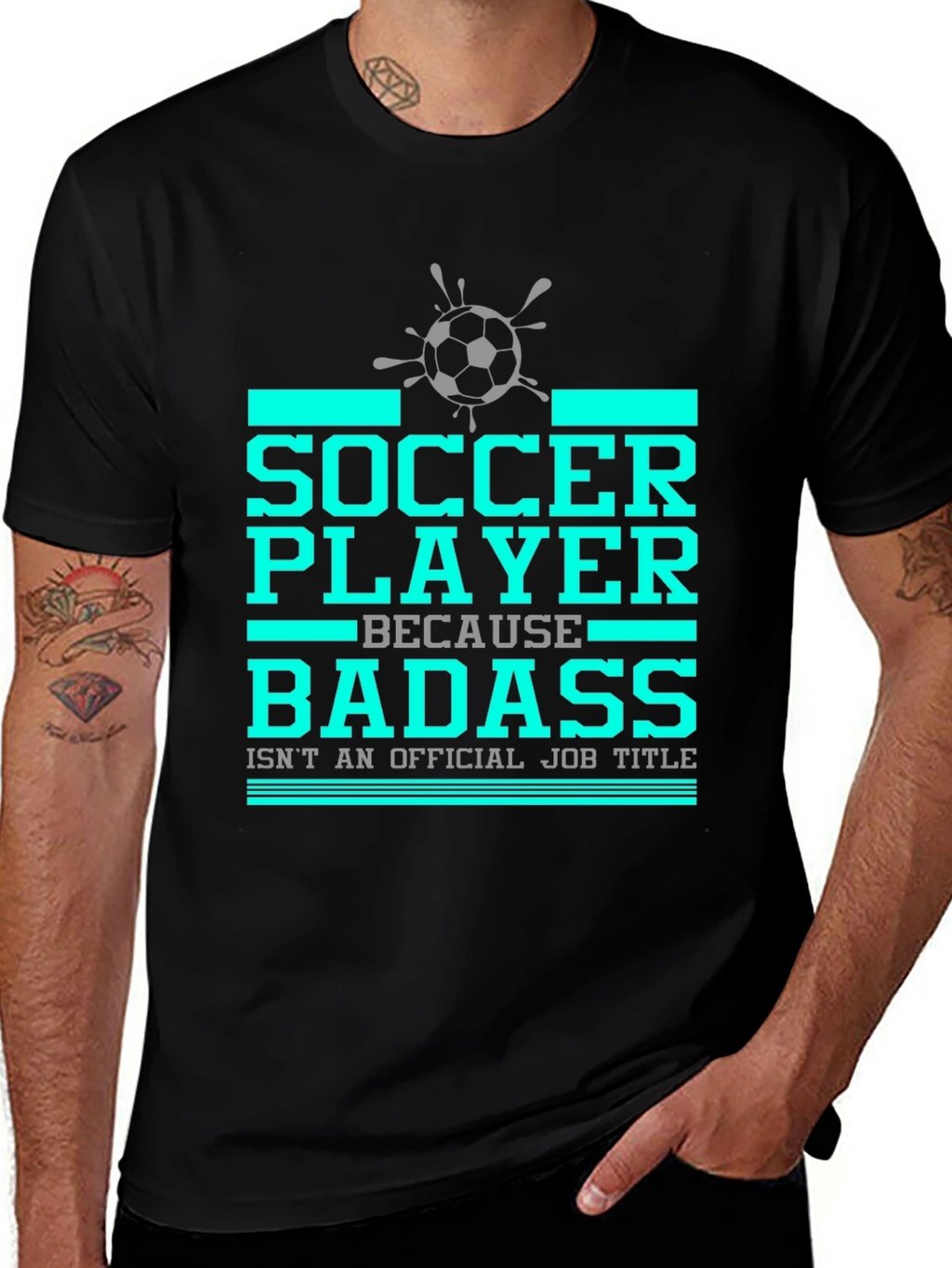 Soccer Player Badass Graphic T-Shirt