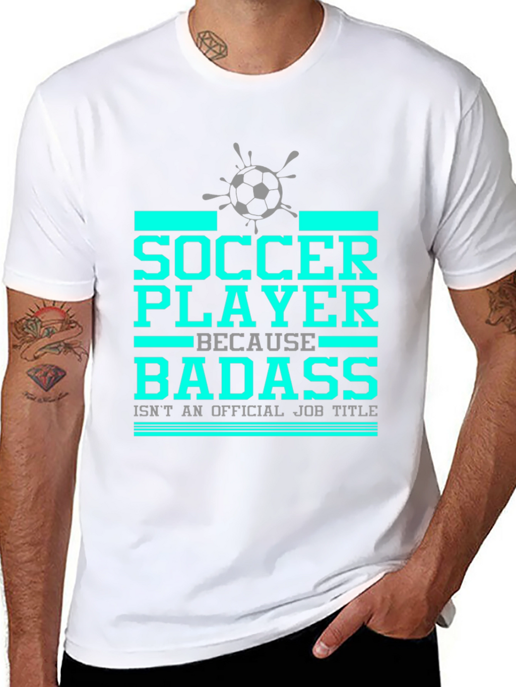 Soccer Player Badass Graphic T-Shirt