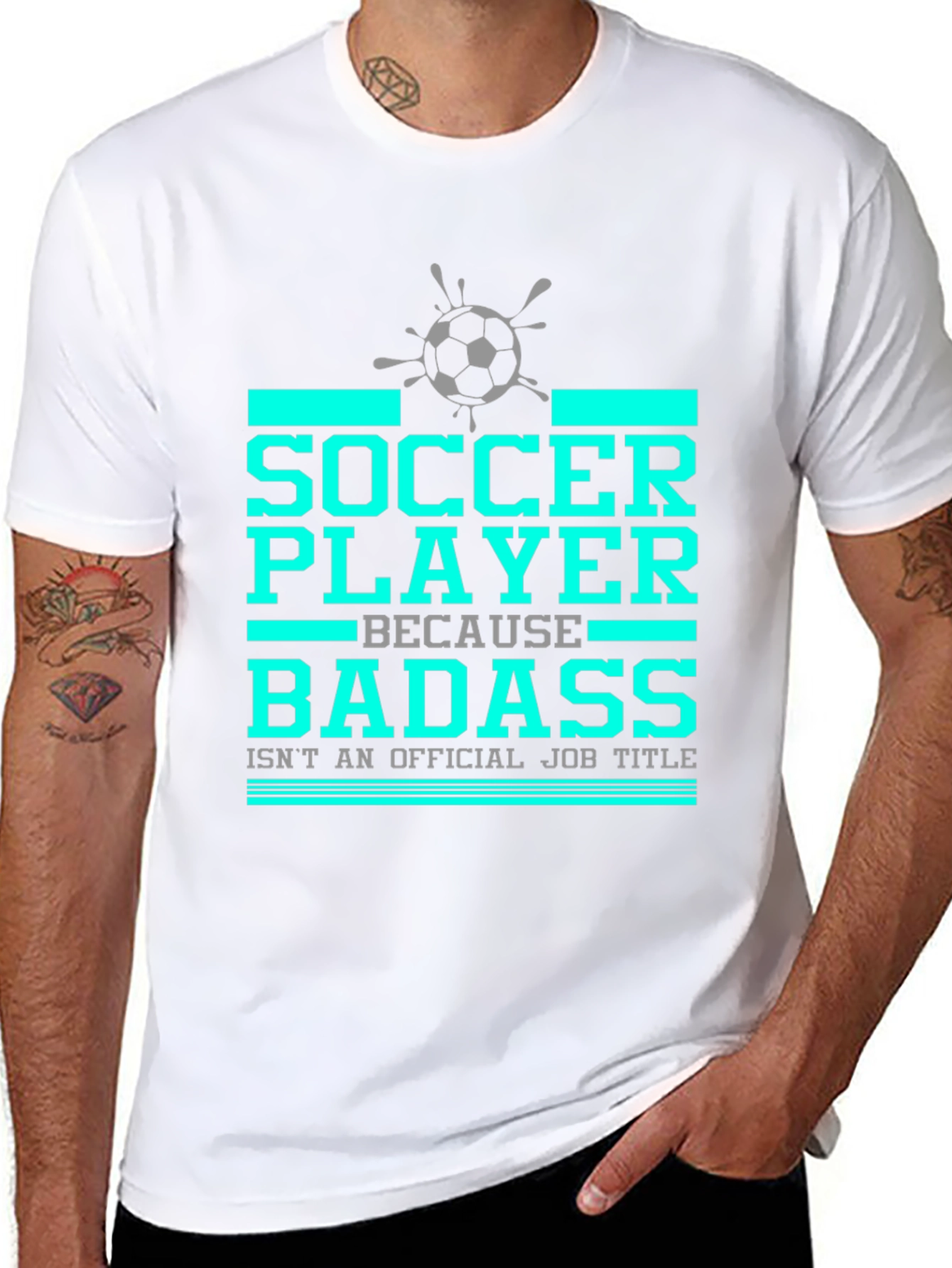 Soccer Player Badass Graphic T-Shirt