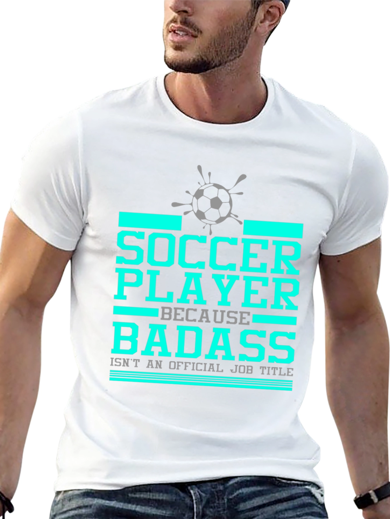Soccer Player Badass Graphic T-Shirt