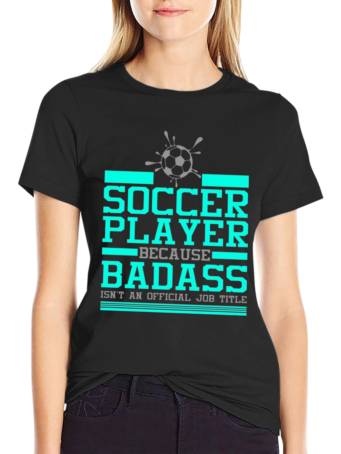 Soccer Player Badass Graphic T-Shirt