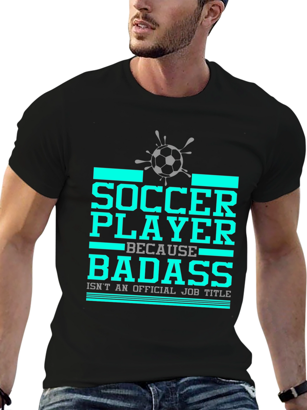 Soccer Player Badass Graphic T-Shirt
