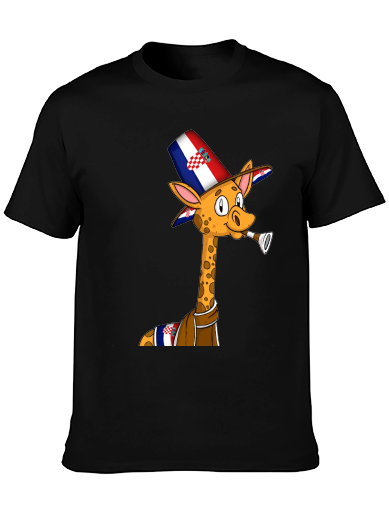 Croatia Giraffe T-Shirt - Funny Party Animal Tee