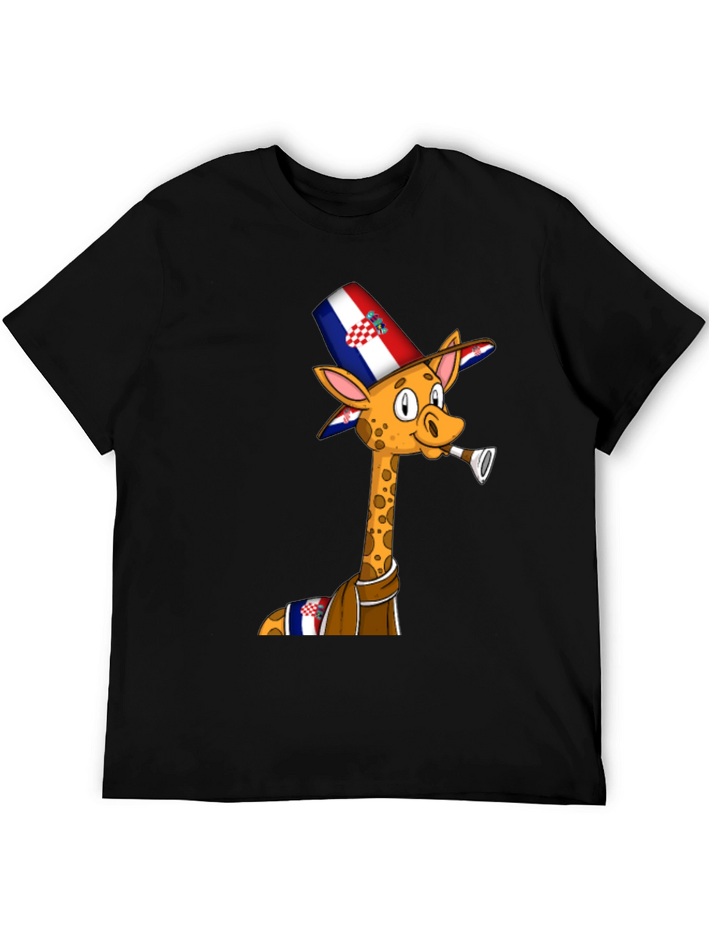 Croatia Giraffe T-Shirt - Funny Party Animal Tee