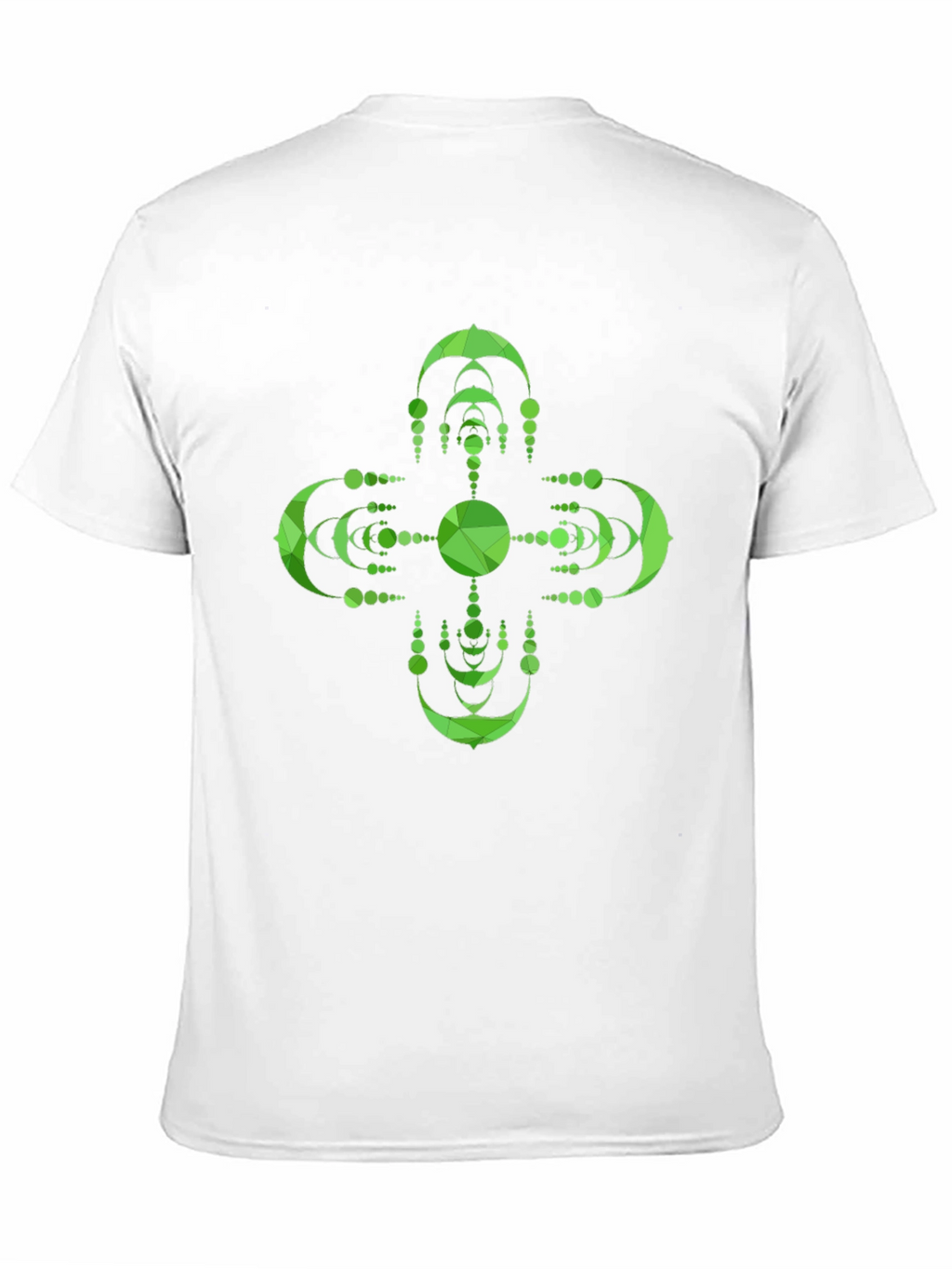 Geometric Green Mandala Graphic Tee