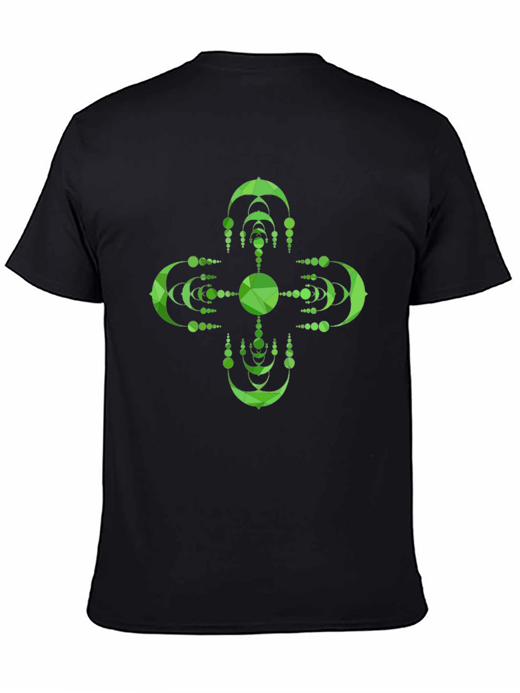 Geometric Green Mandala Graphic Tee