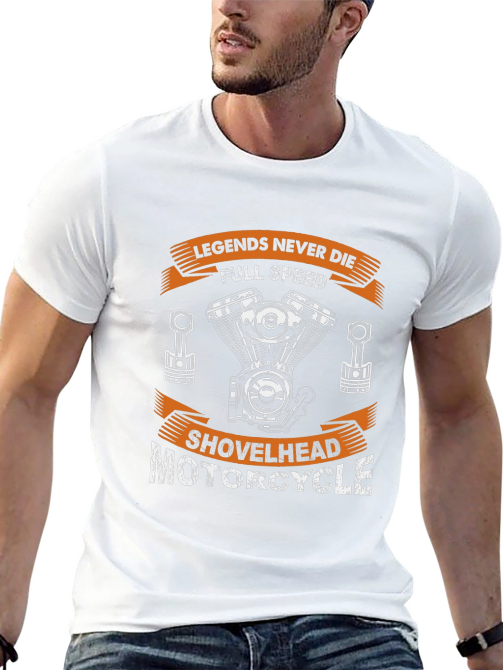 Legends Never Die Motorcycle Shovelhead T-Shirt