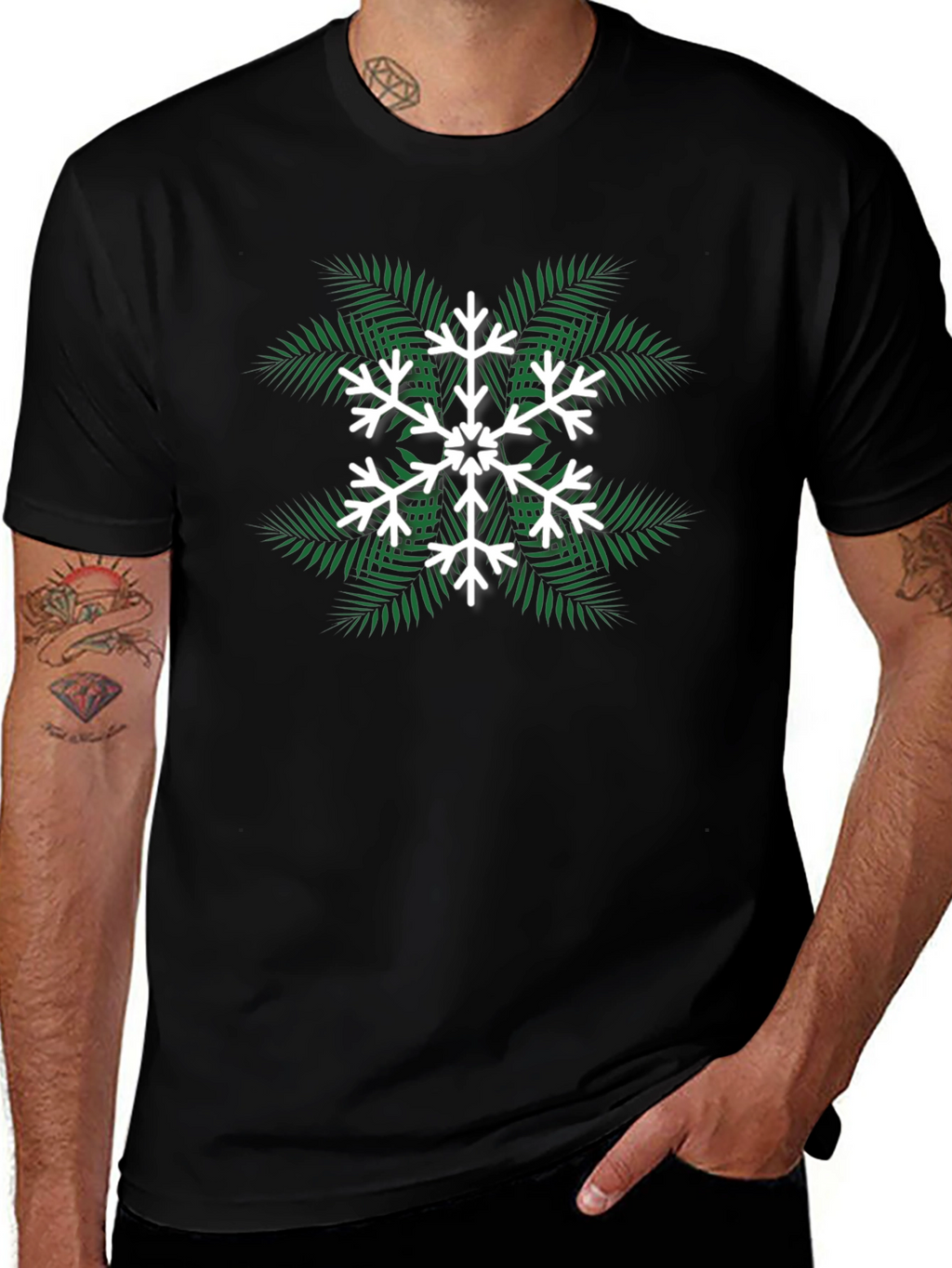 Tropical Snowflake Tee - Holiday Style