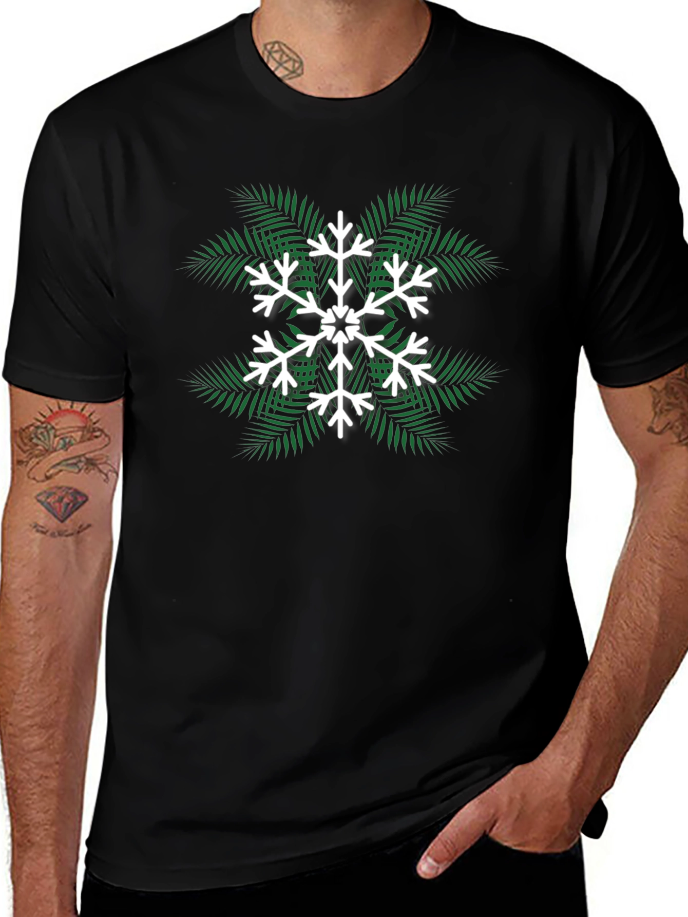 Tropical Snowflake Tee - Holiday Style
