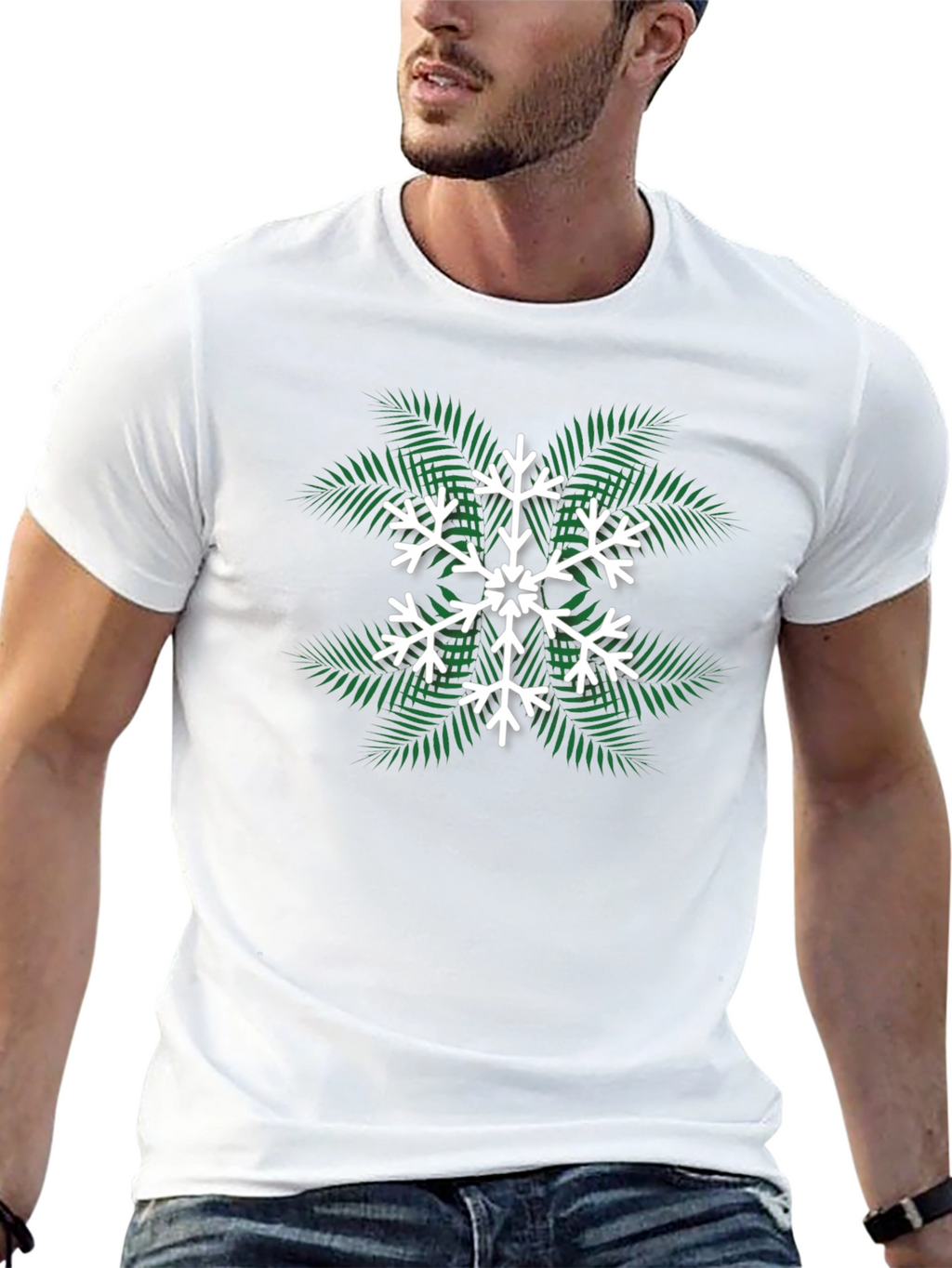Tropical Snowflake Tee - Holiday Style