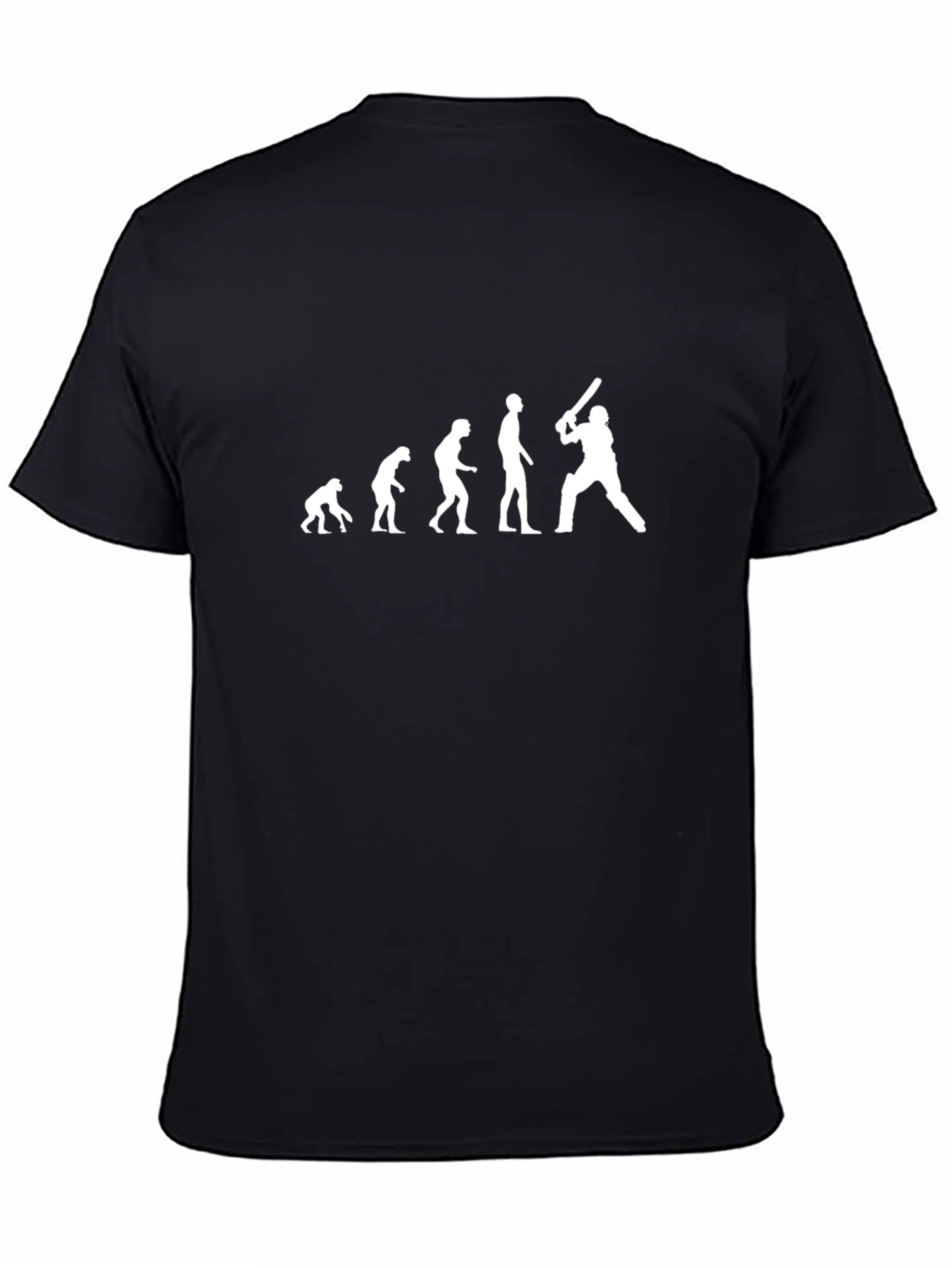 Evolution of Cricket Black T-Shirt