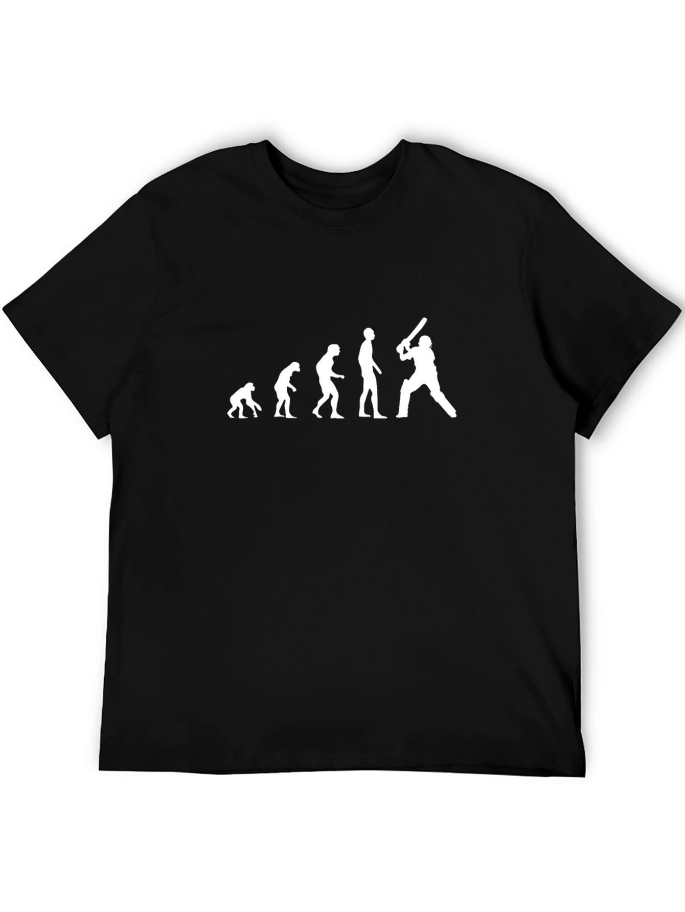 Evolution of Cricket Black T-Shirt