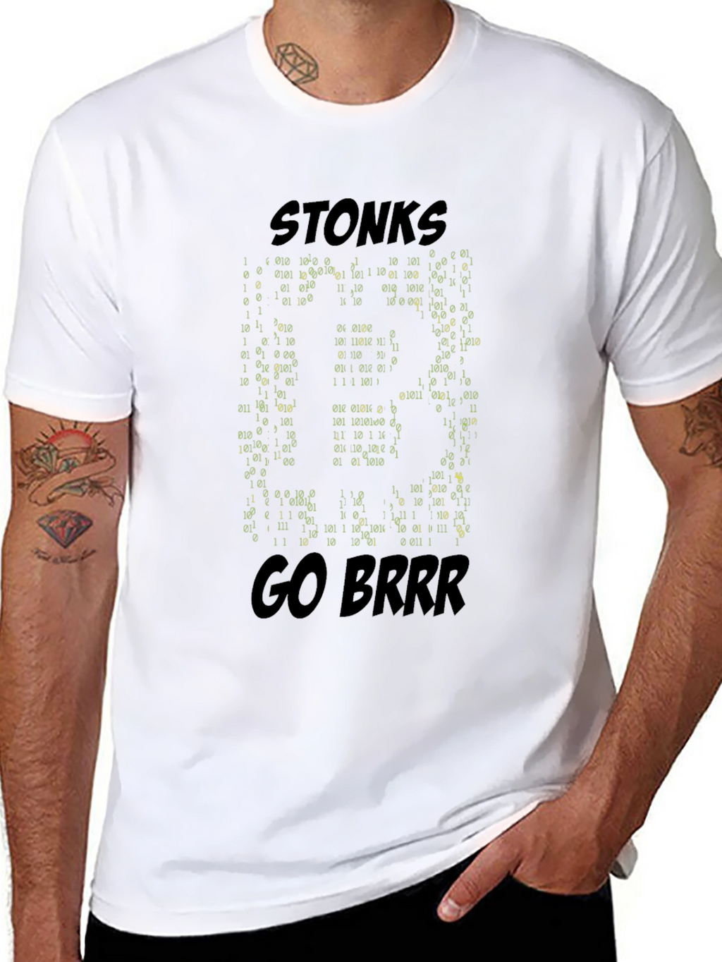 Stonks Go Brrr Bitcoin T-Shirt