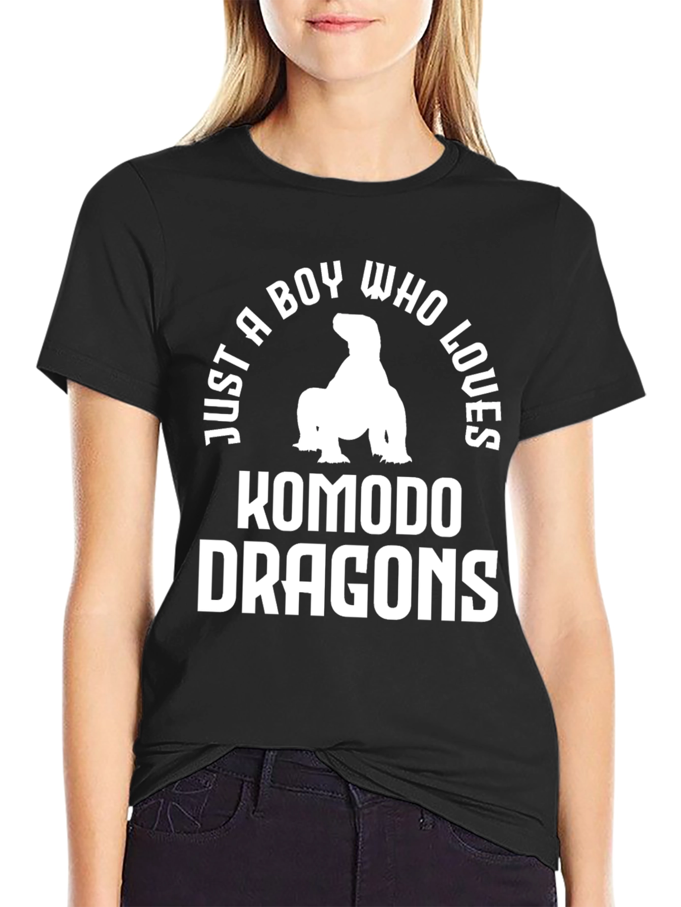Komodo Dragon Lover Black T-Shirt