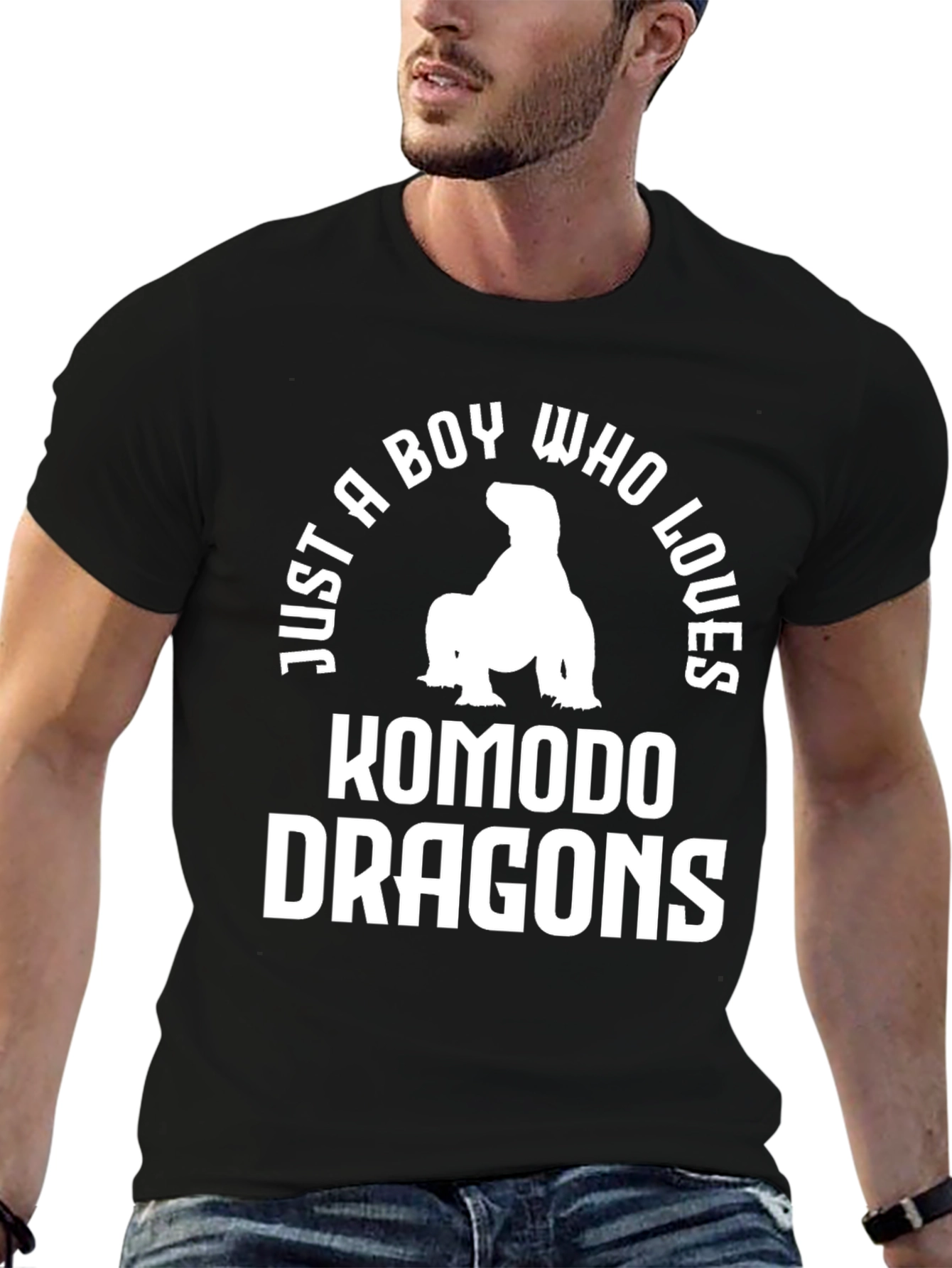 Komodo Dragon Lover Black T-Shirt