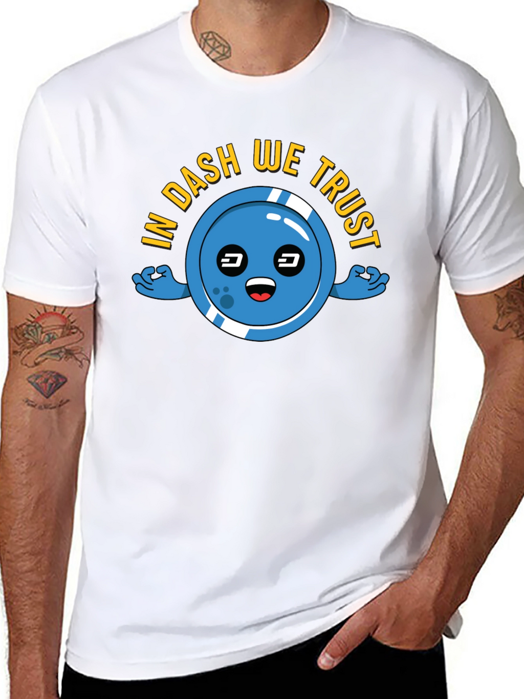 In DASH We Trust T-Shirt Crypto Black Tee