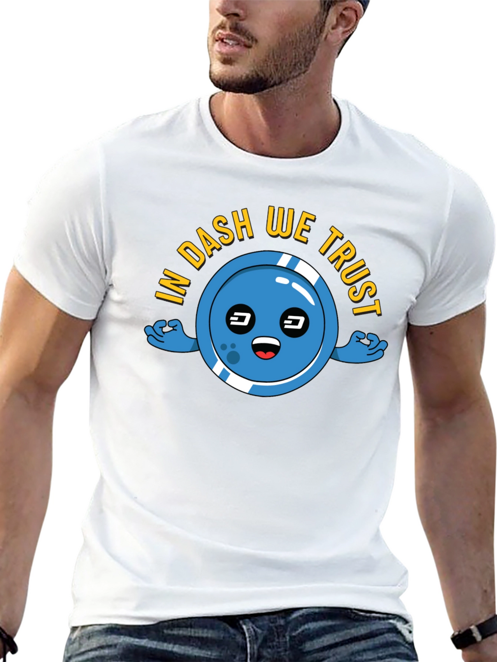 In DASH We Trust T-Shirt Crypto Black Tee