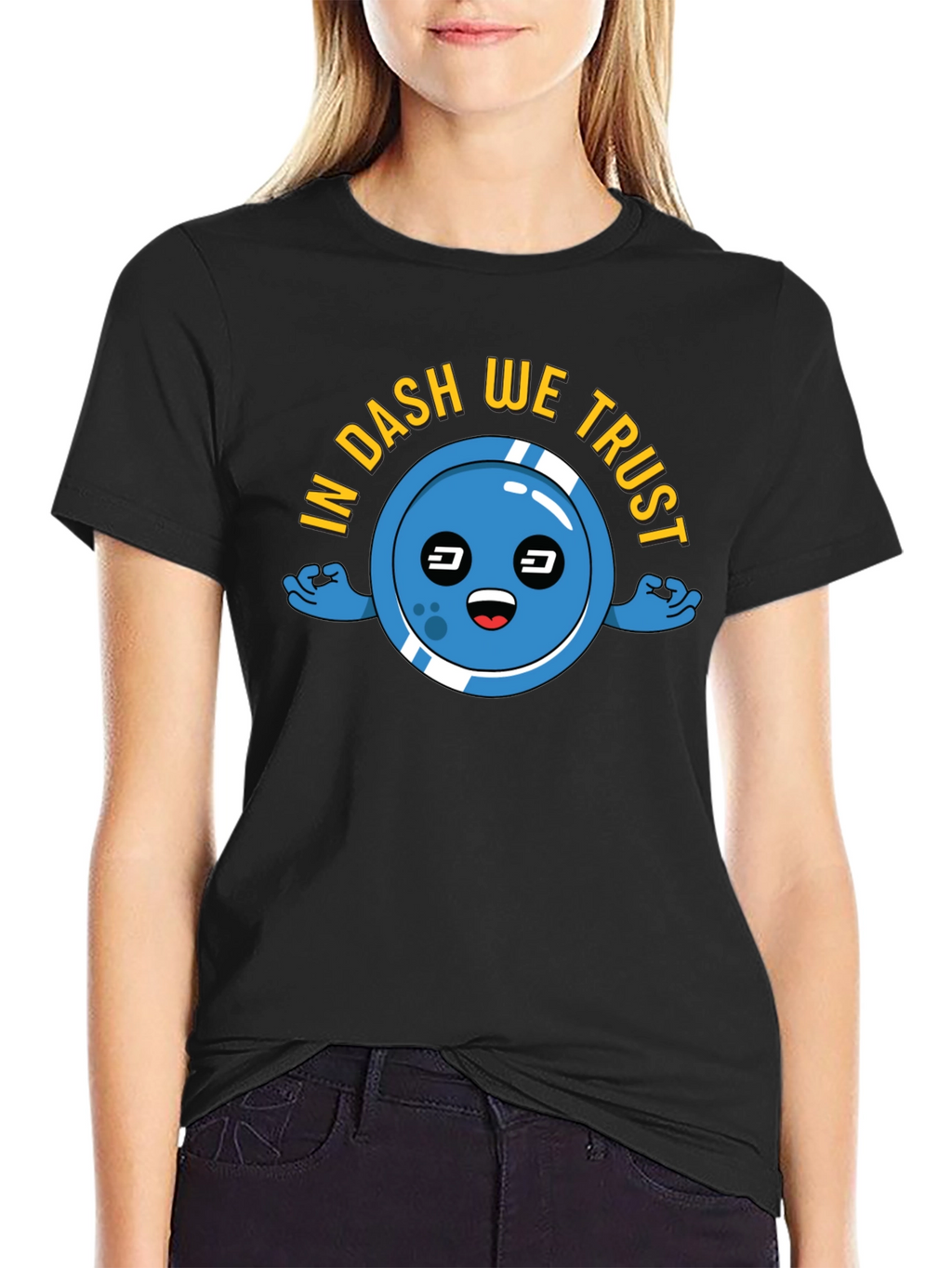 In DASH We Trust T-Shirt Crypto Black Tee