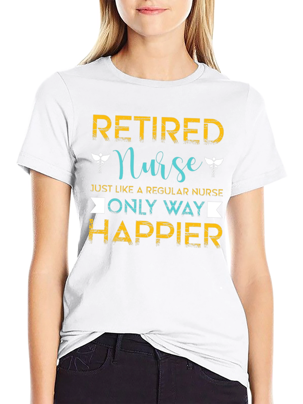 Retired Nurse T-Shirt - Happier Than Regular Nurse!