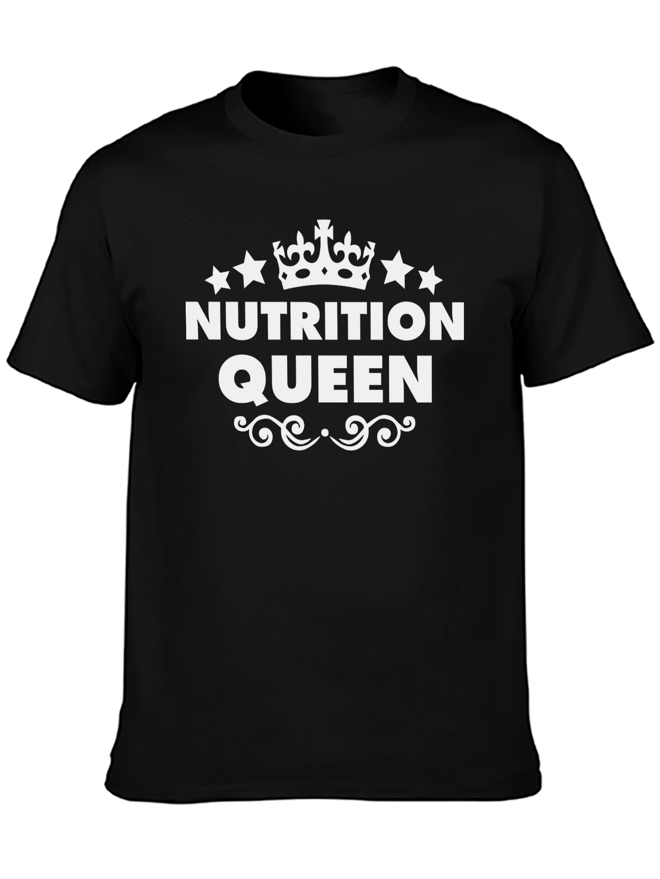 Nutrition Queen Black Graphic T-Shirt