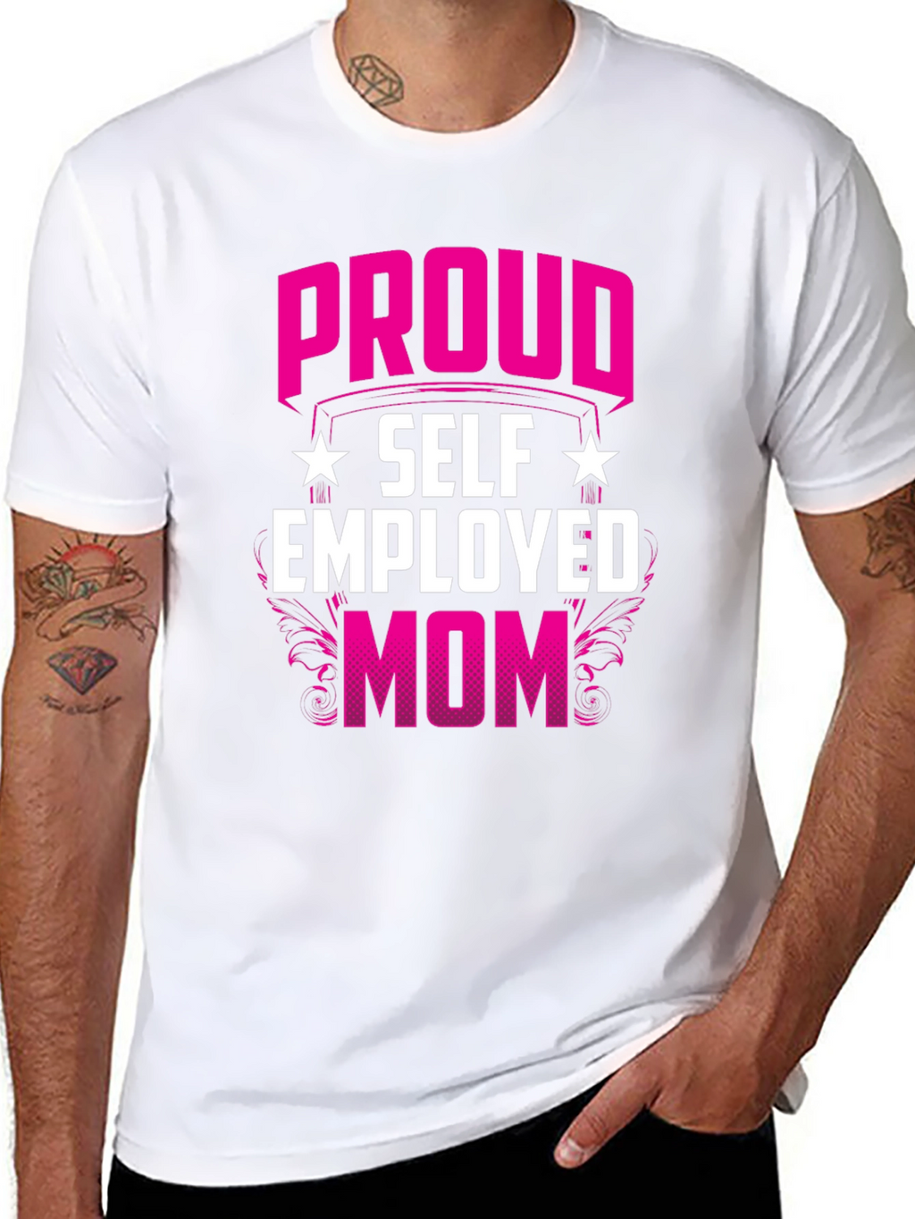 Proud Self Employed Mom T-Shirt