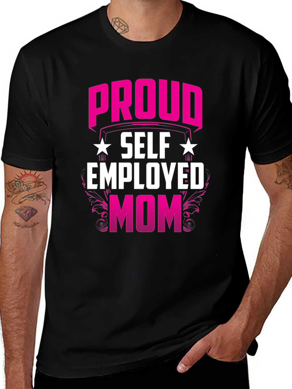 Proud Self Employed Mom T-Shirt