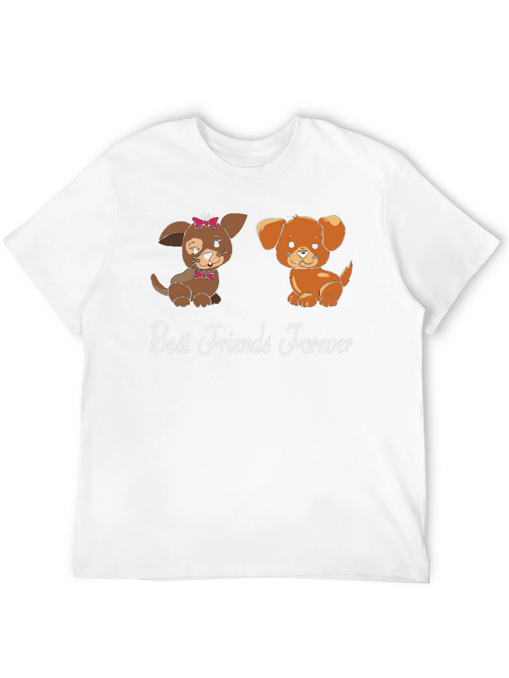 Best Friends Forever Dog Graphic T-Shirt