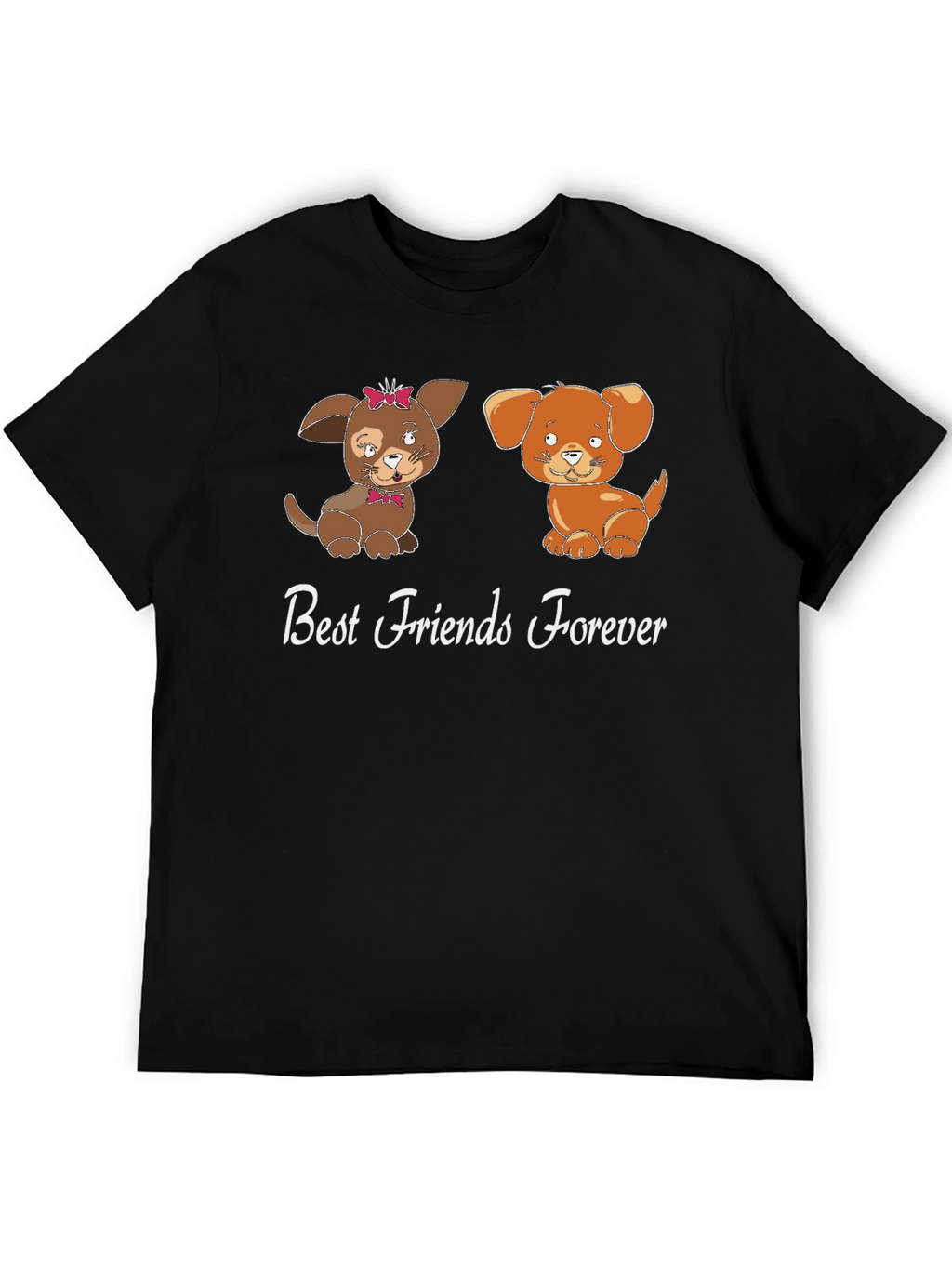 Best Friends Forever Dog Graphic T-Shirt
