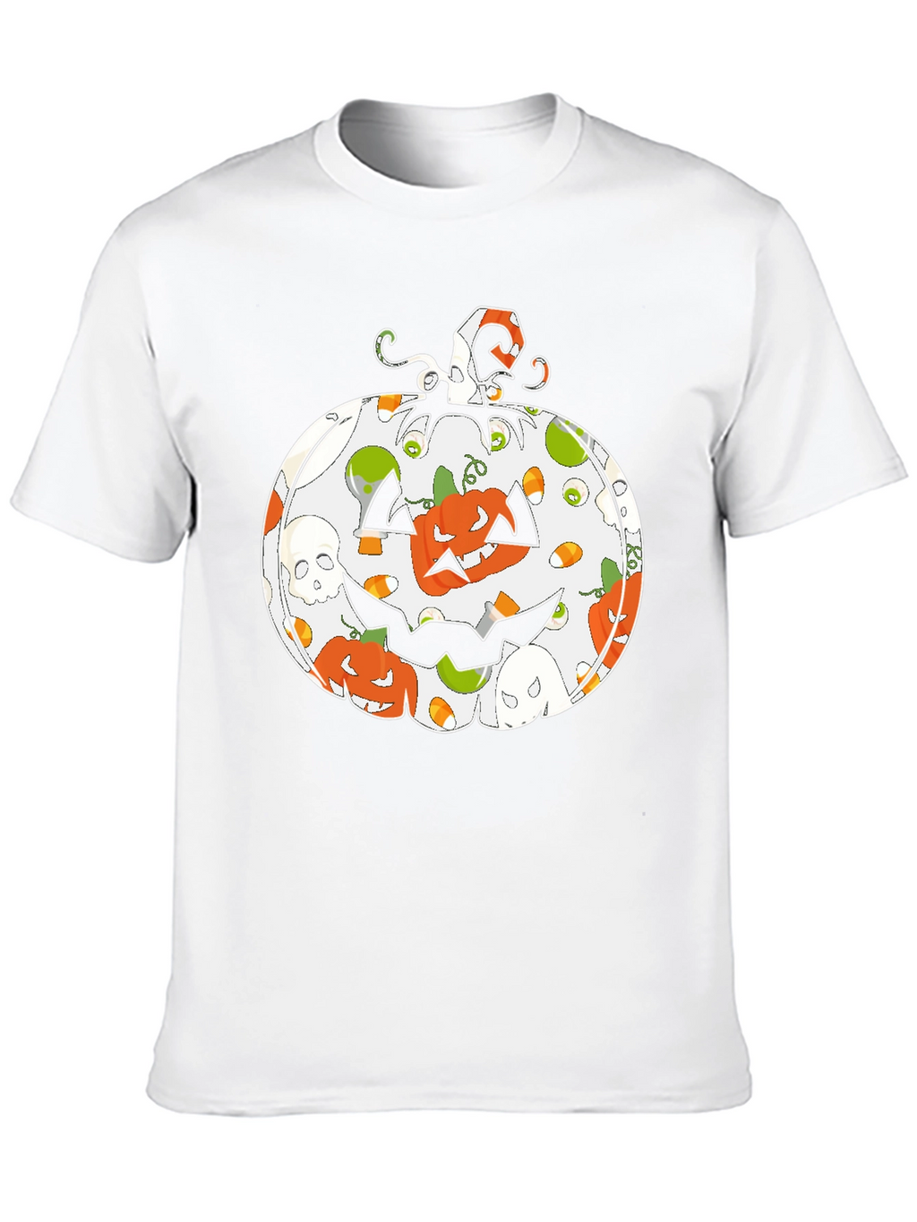 Halloween Pumpkin Pattern T-Shirt