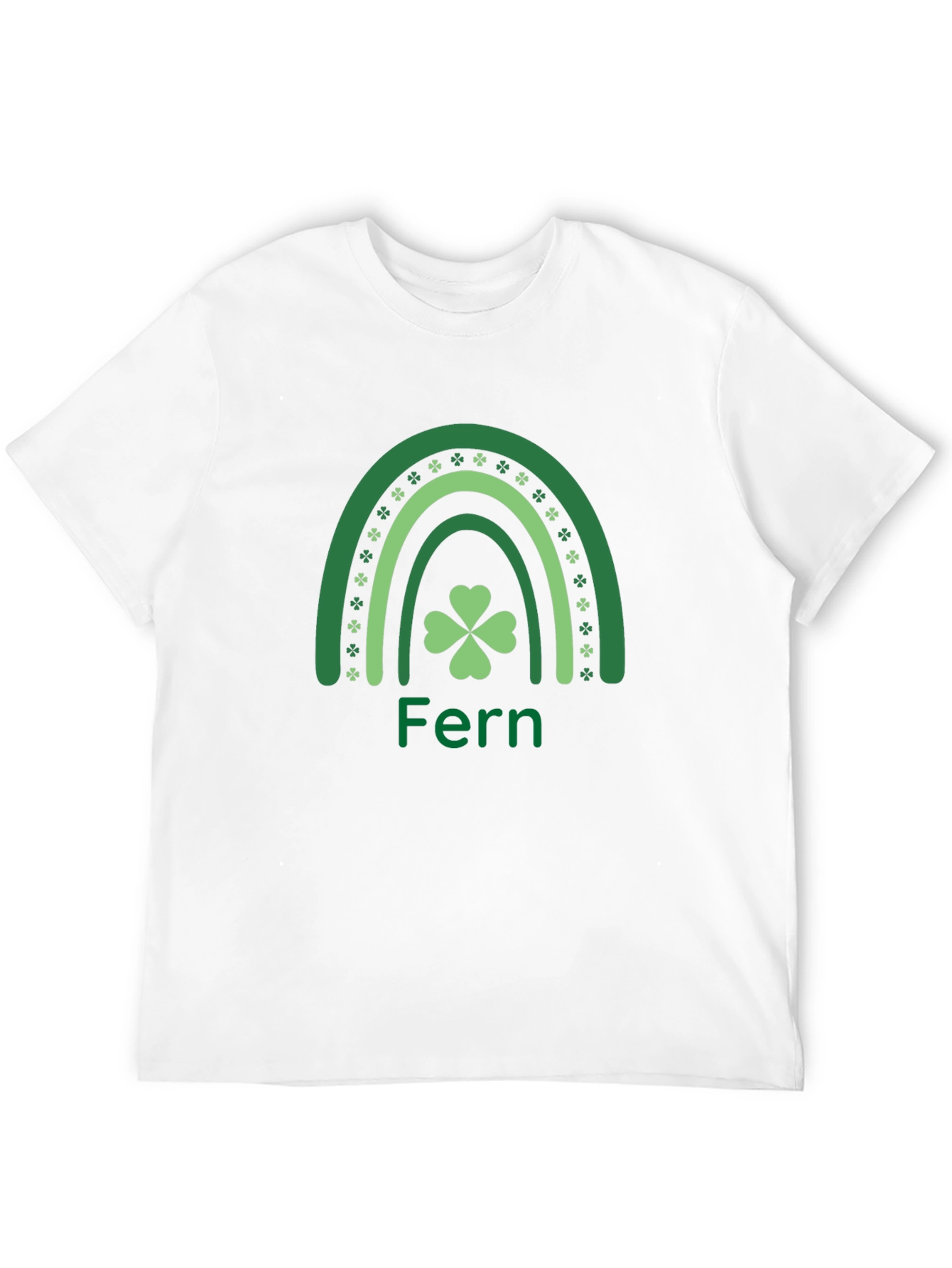Fern St. Patricks Day Rainbow Shamrock T-Shirt