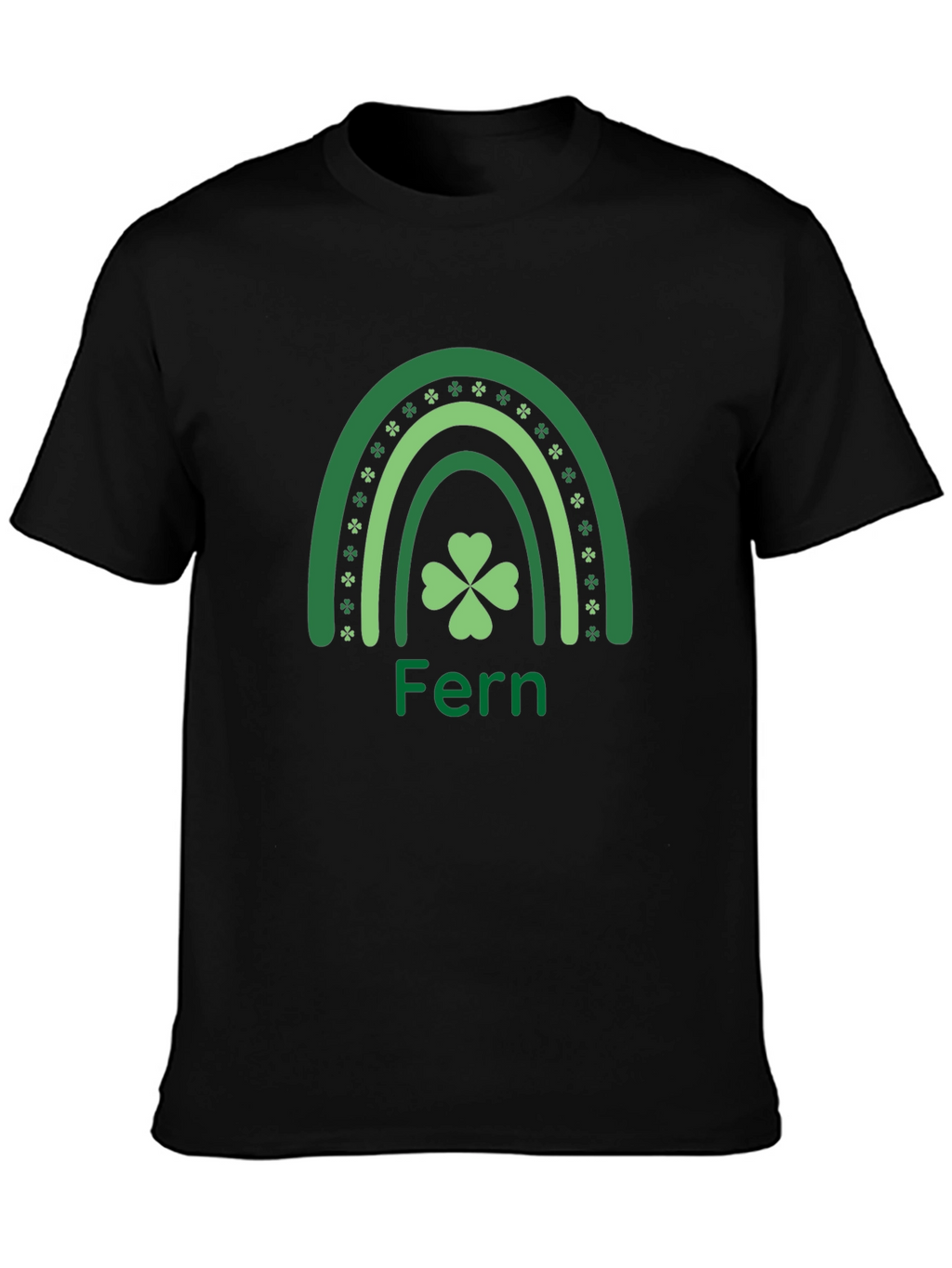 Fern St. Patricks Day Rainbow Shamrock T-Shirt