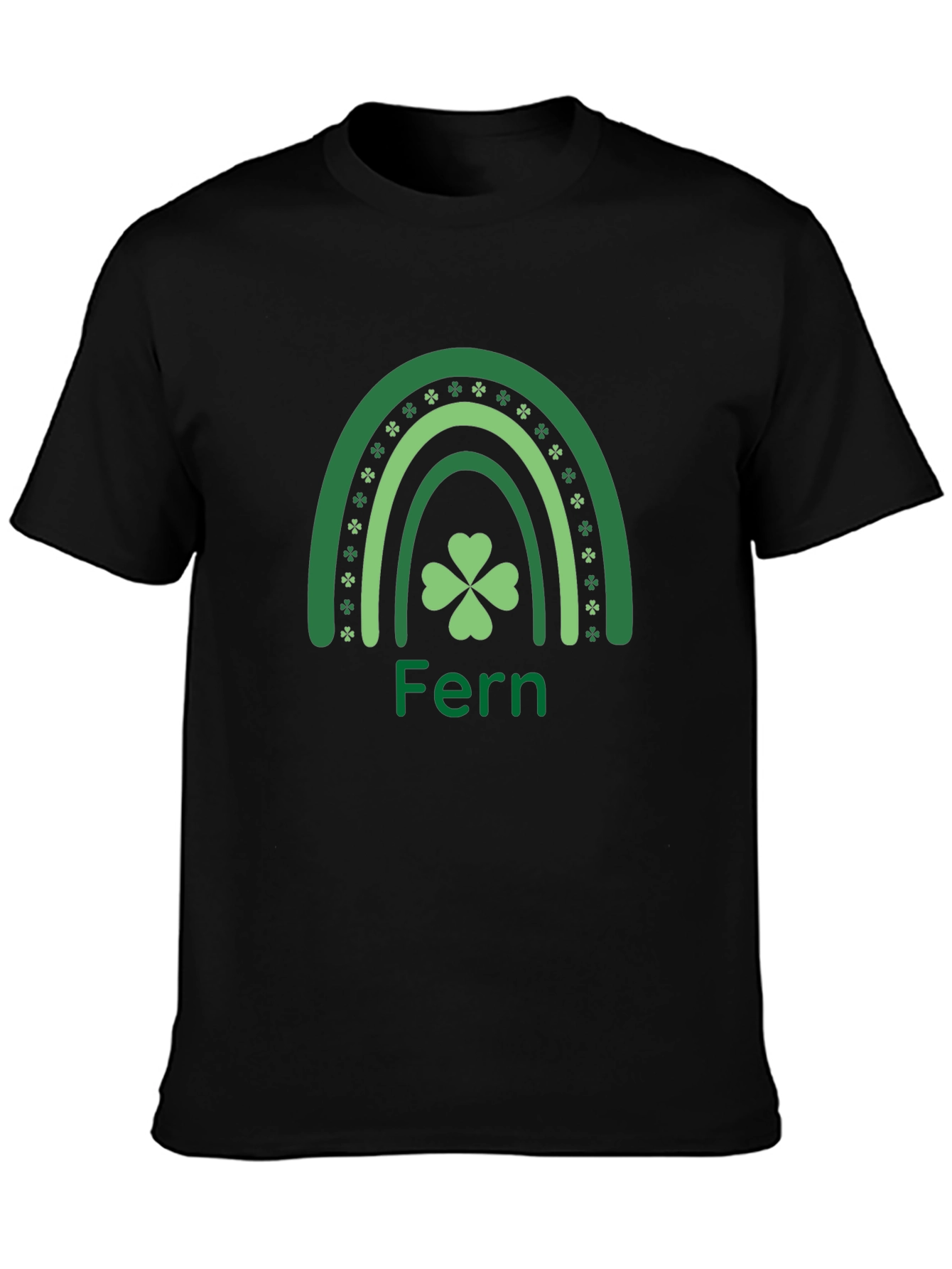 Fern St. Patricks Day Rainbow Shamrock T-Shirt