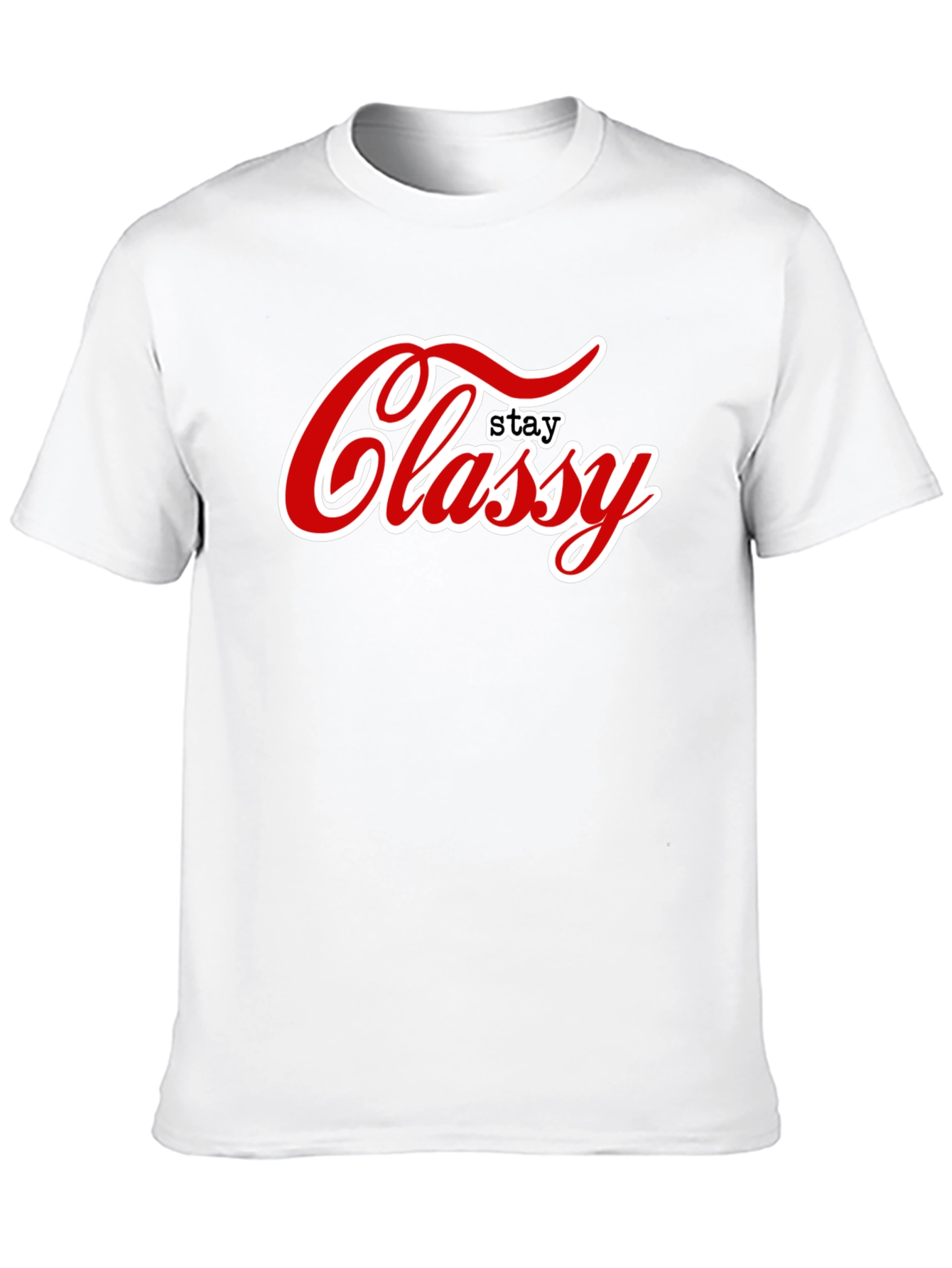 Stay Classy Black Tee - Stylish Graphic Print T-Shirt