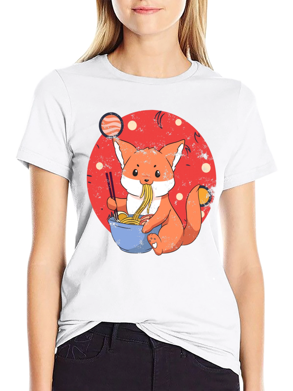Fox Ramen T-Shirt - Anime Style