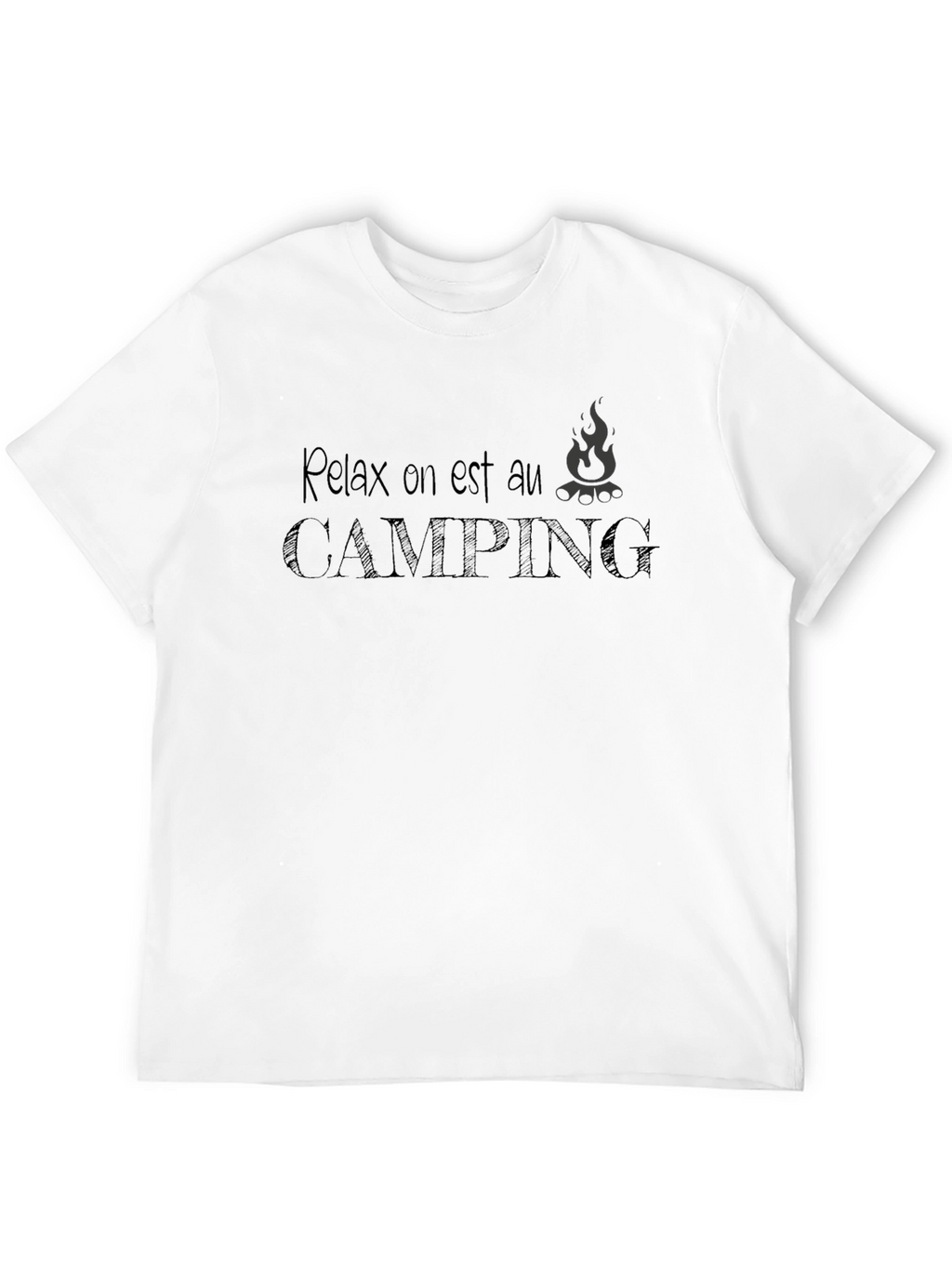 Relax Camping Tee - Black T-Shirt