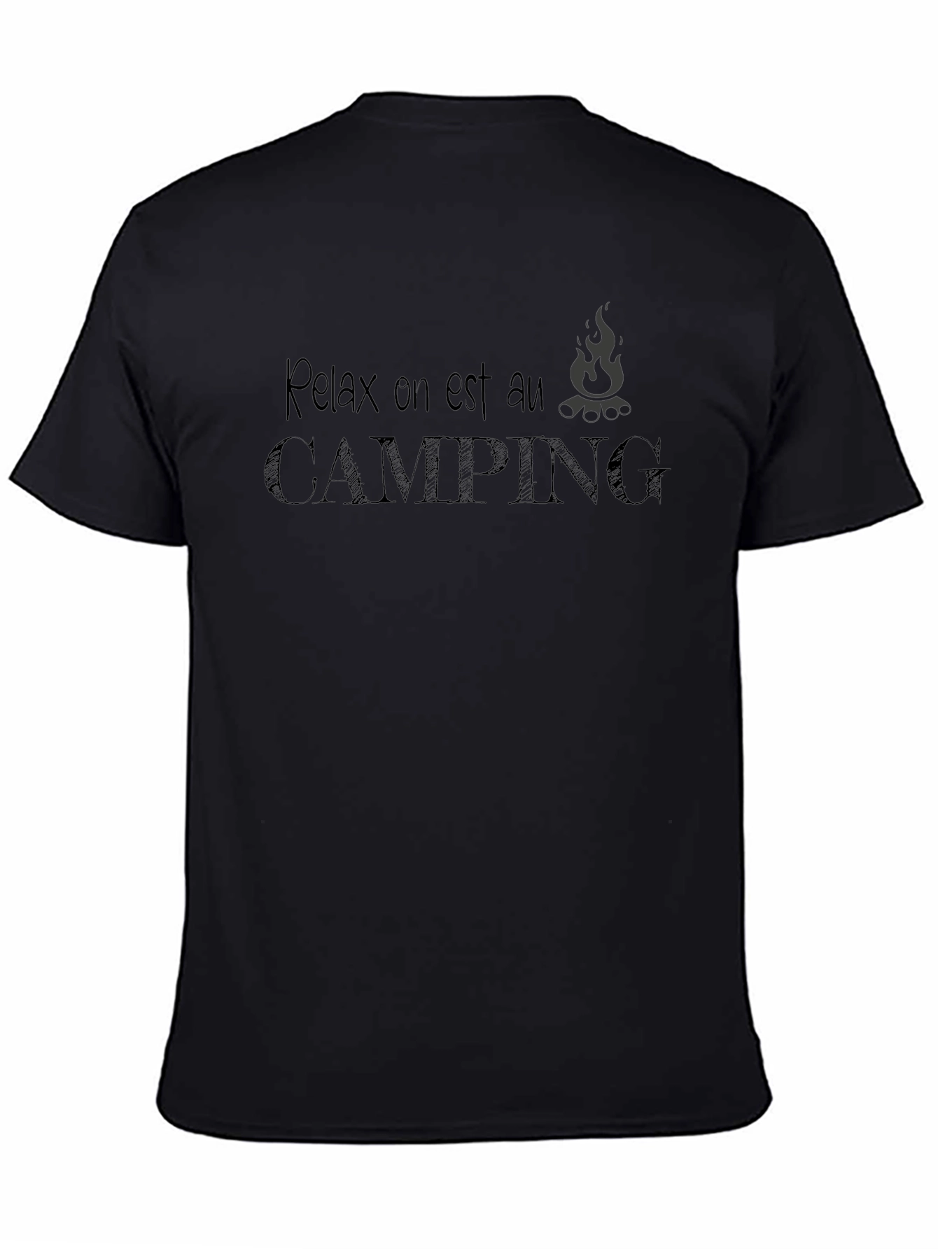 Relax Camping Tee - Black T-Shirt