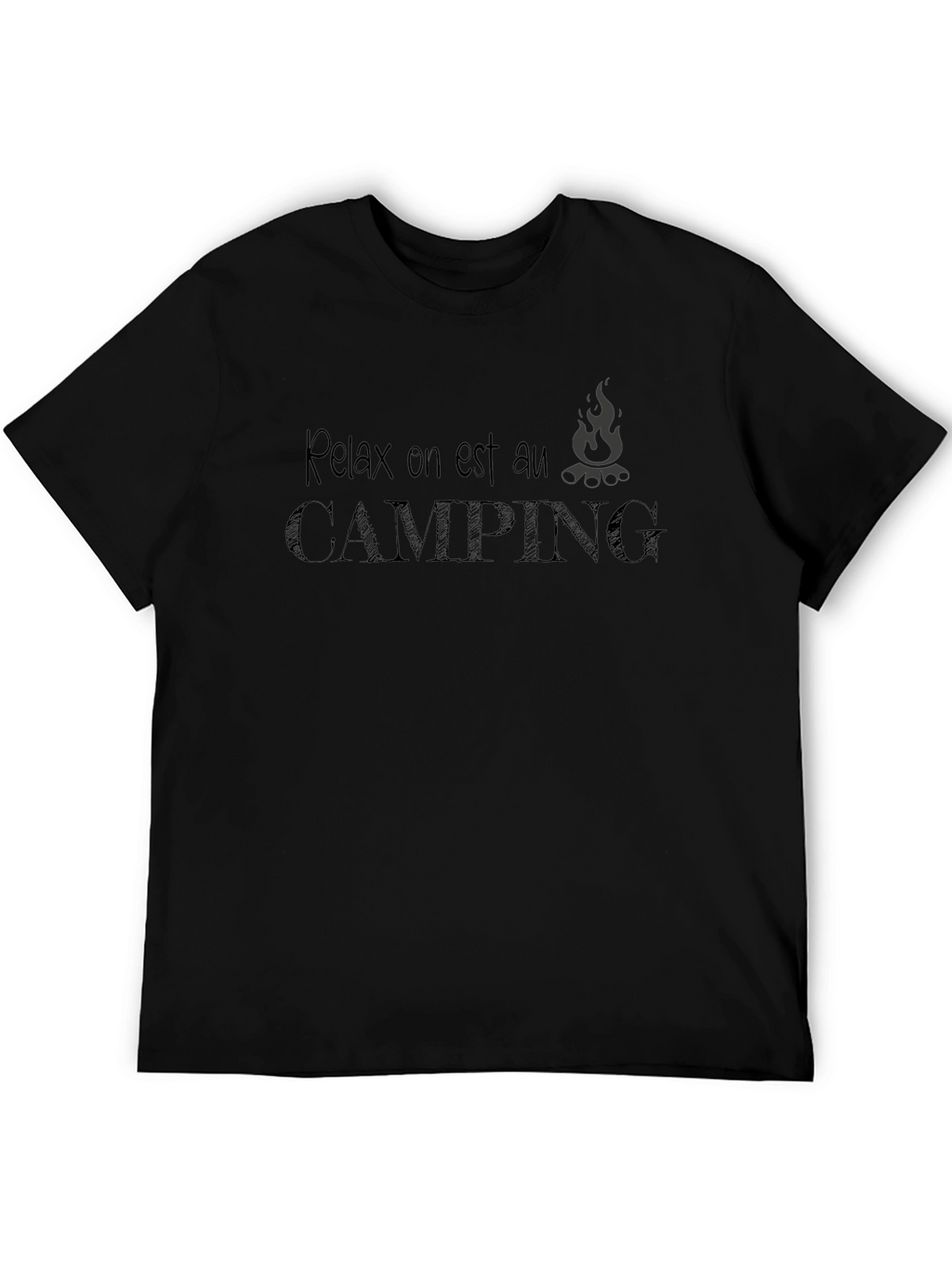 Relax Camping Tee - Black T-Shirt