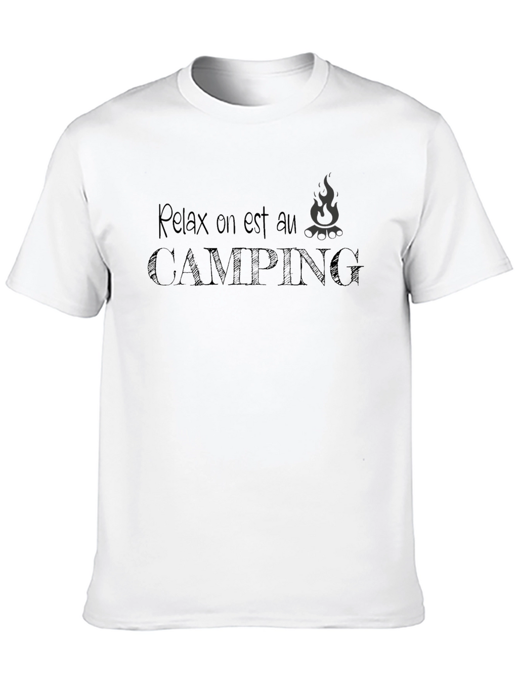 Relax Camping Tee - Black T-Shirt