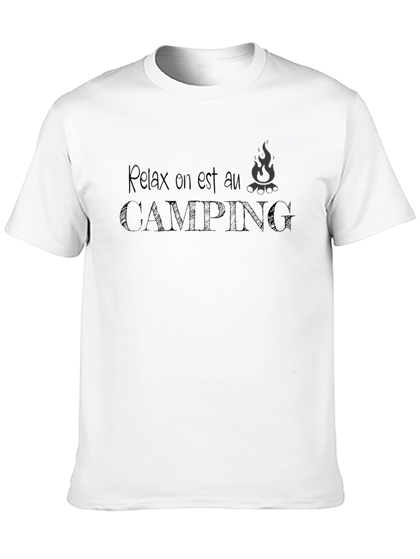 Relax Camping Tee - Black T-Shirt