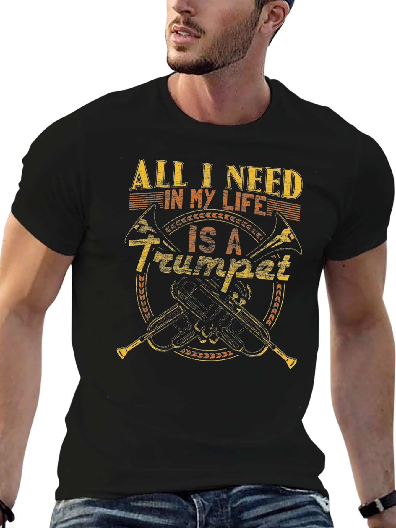 Trumpet Lover Graphic Tee - All I Need is a Trumpet T-Shirt