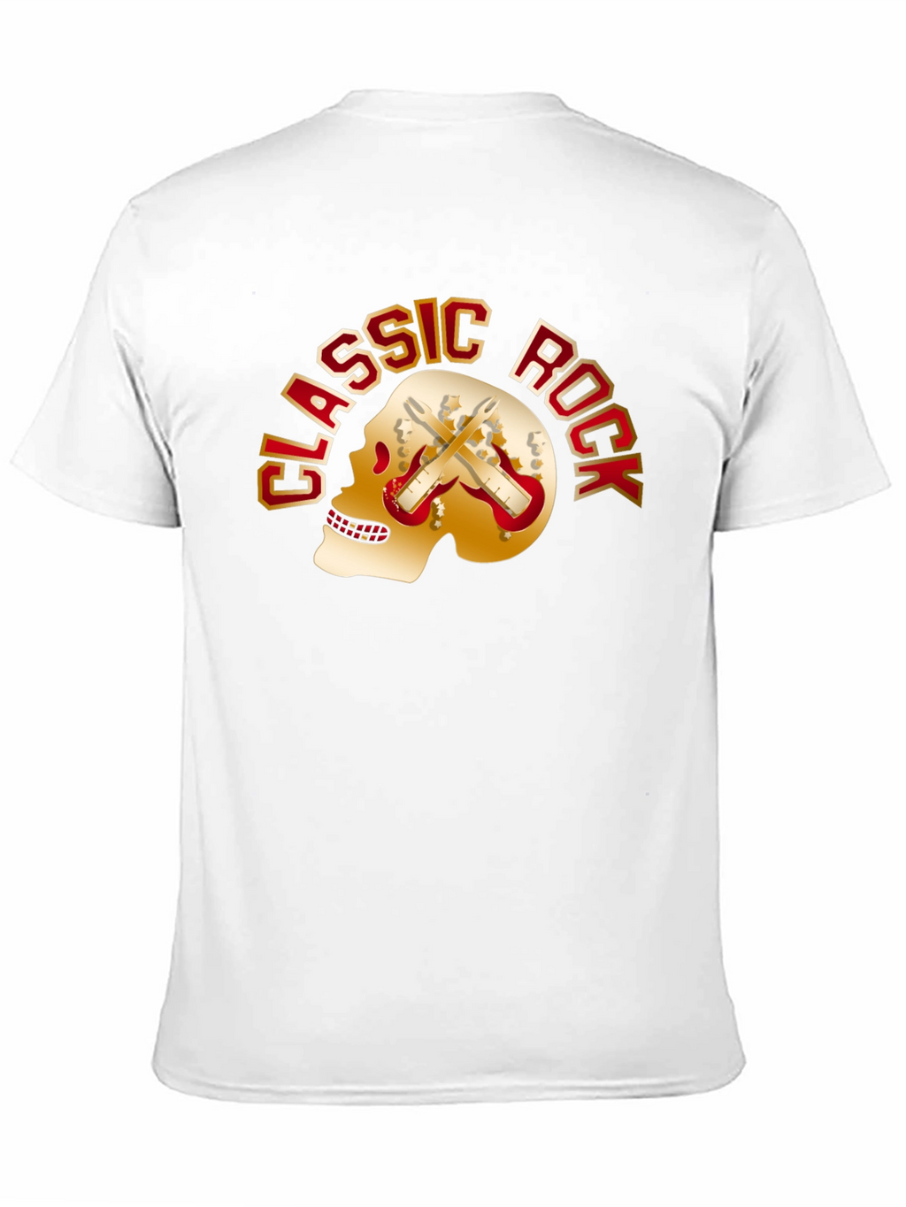 Classic Rock Skull Graphic T-Shirt