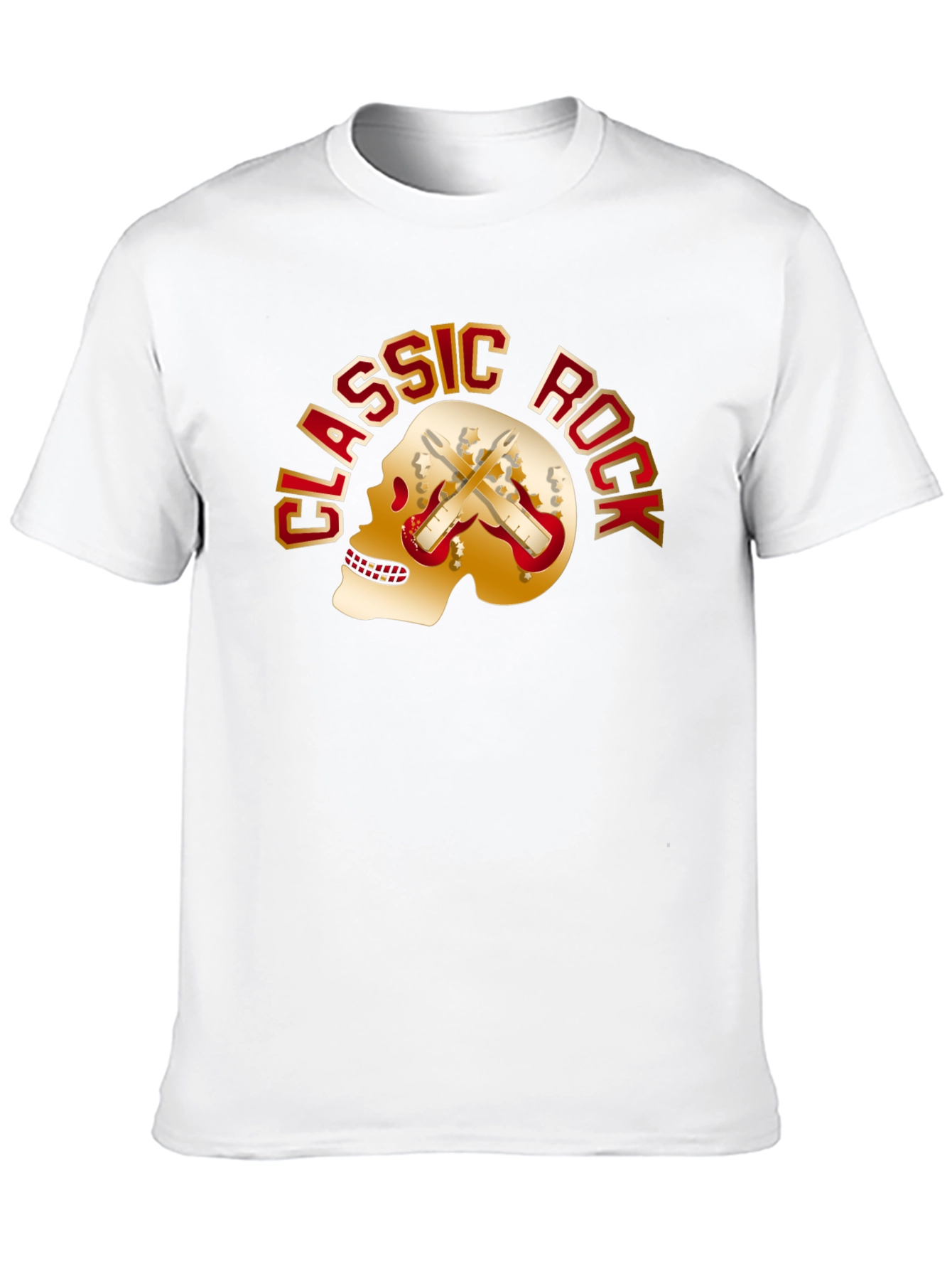 Classic Rock Skull Graphic T-Shirt