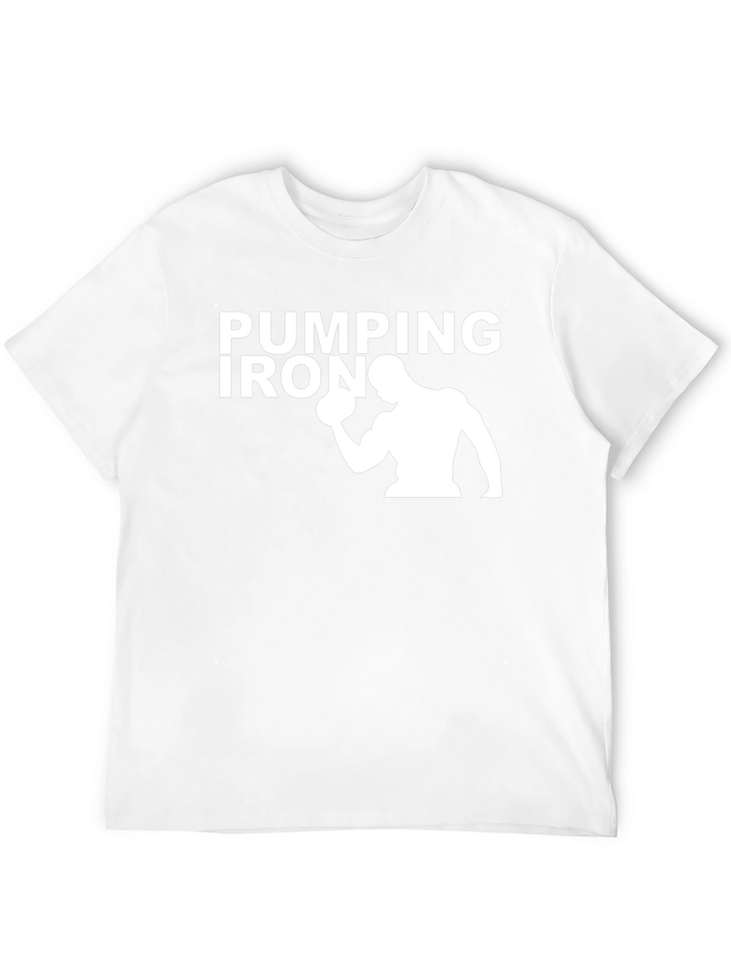 Pumping Iron Graphic Tee - Black Cotton Gym Shirt