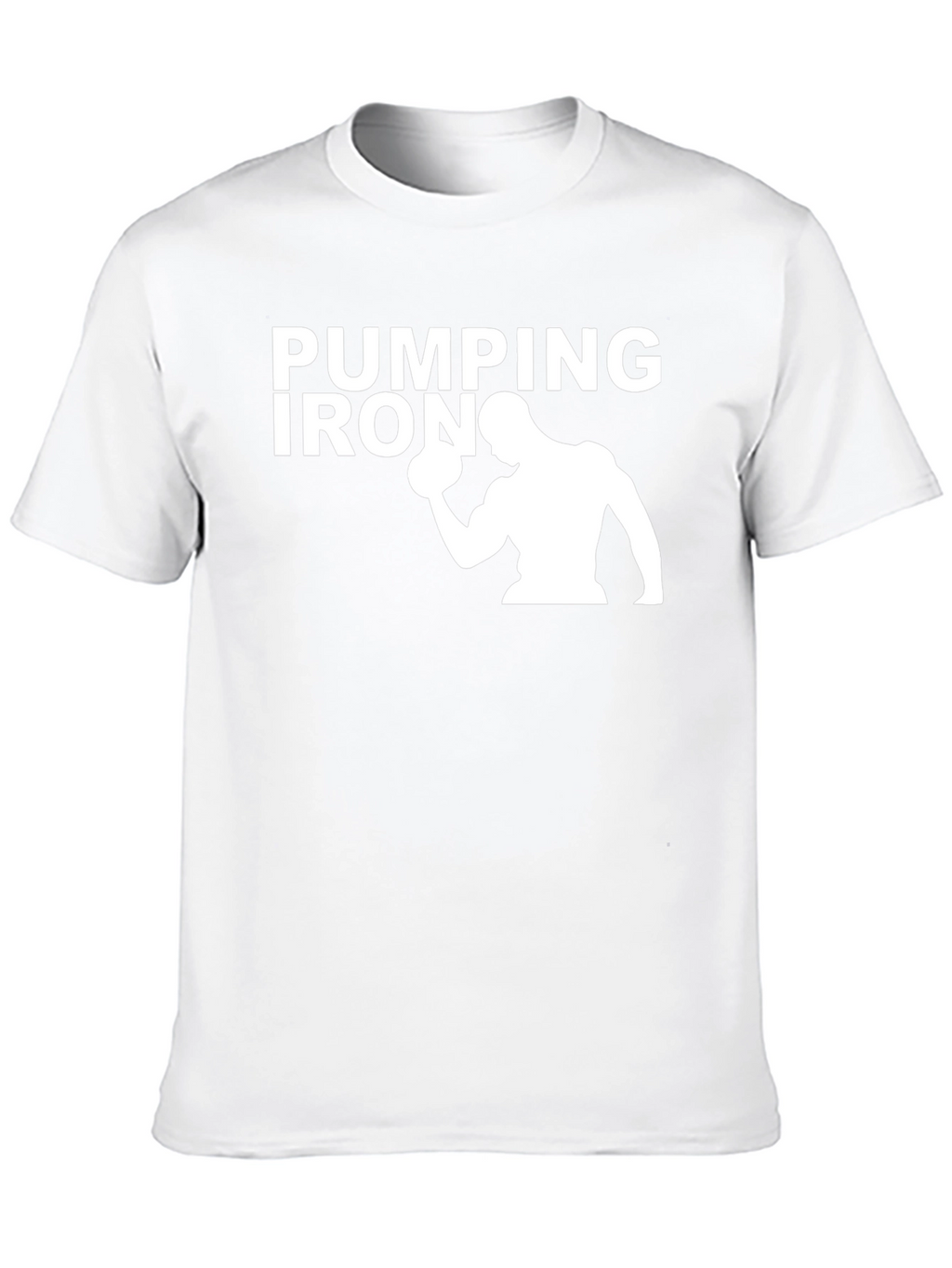 Pumping Iron Graphic Tee - Black Cotton Gym Shirt
